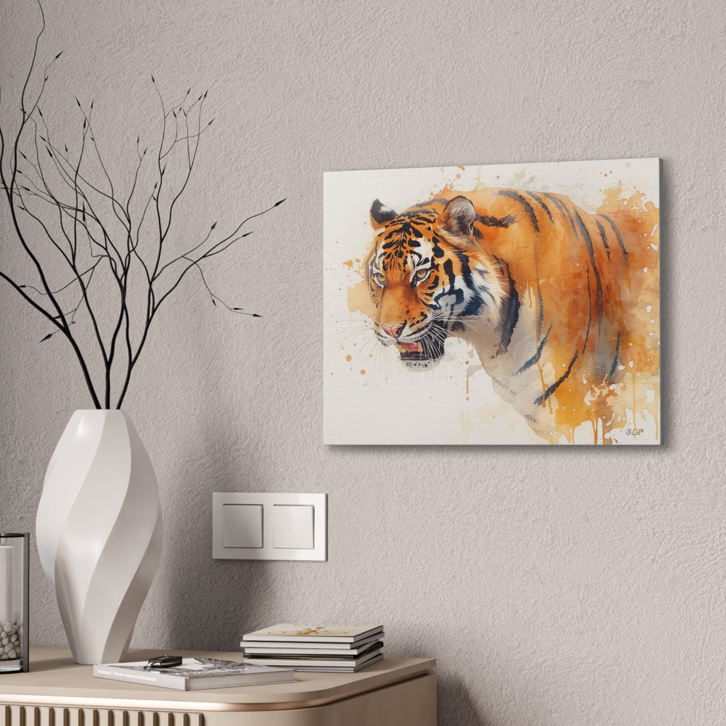 Tiger - Canvas Stretched, 0.75" - 2026 Wall Art - Animals