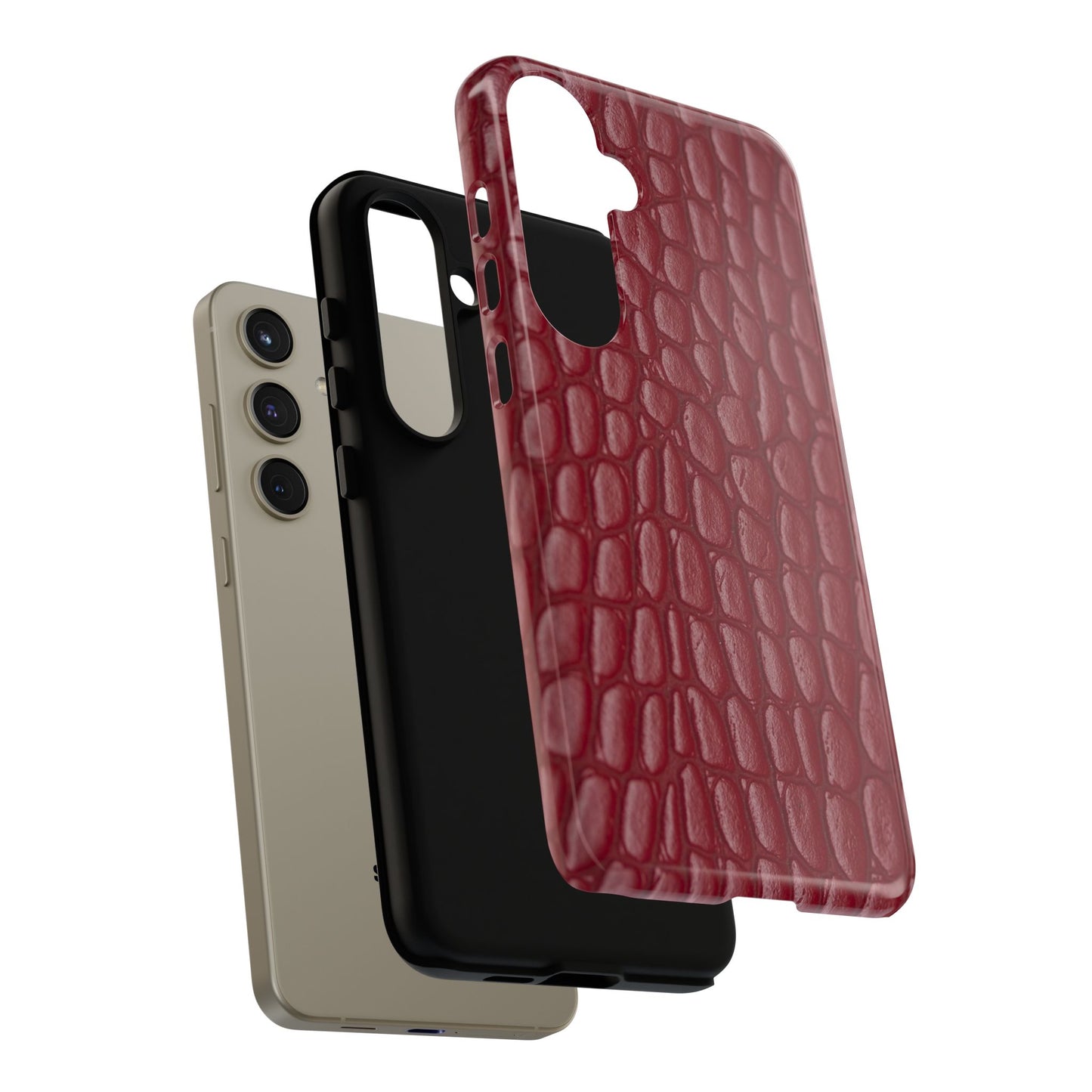 Red Leather - Tough Cases - Whimsical Phone Cases