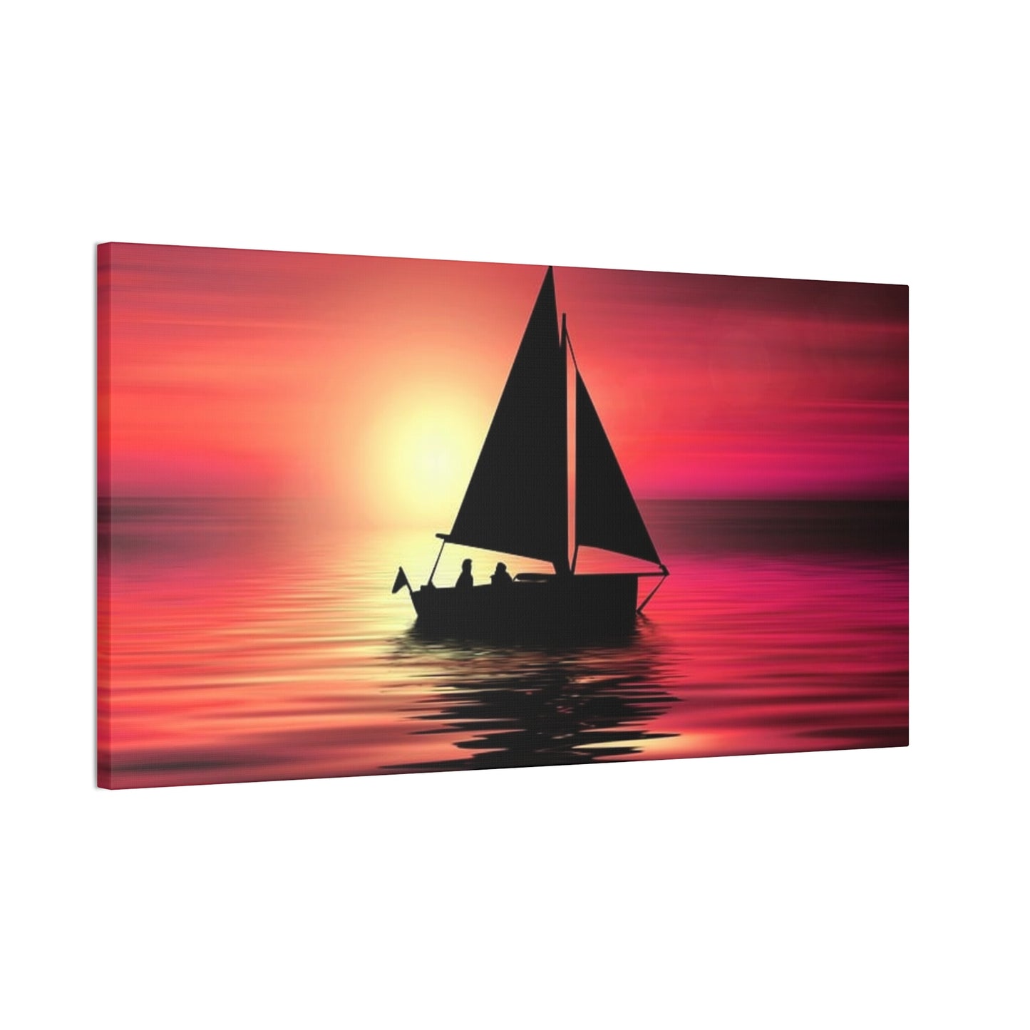 Sailing at Sunset - Canvas Stretched, 0.75"