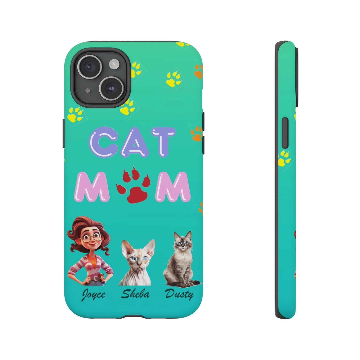 Cat Mom - Tough Cases - Mother's Day - Whimsical