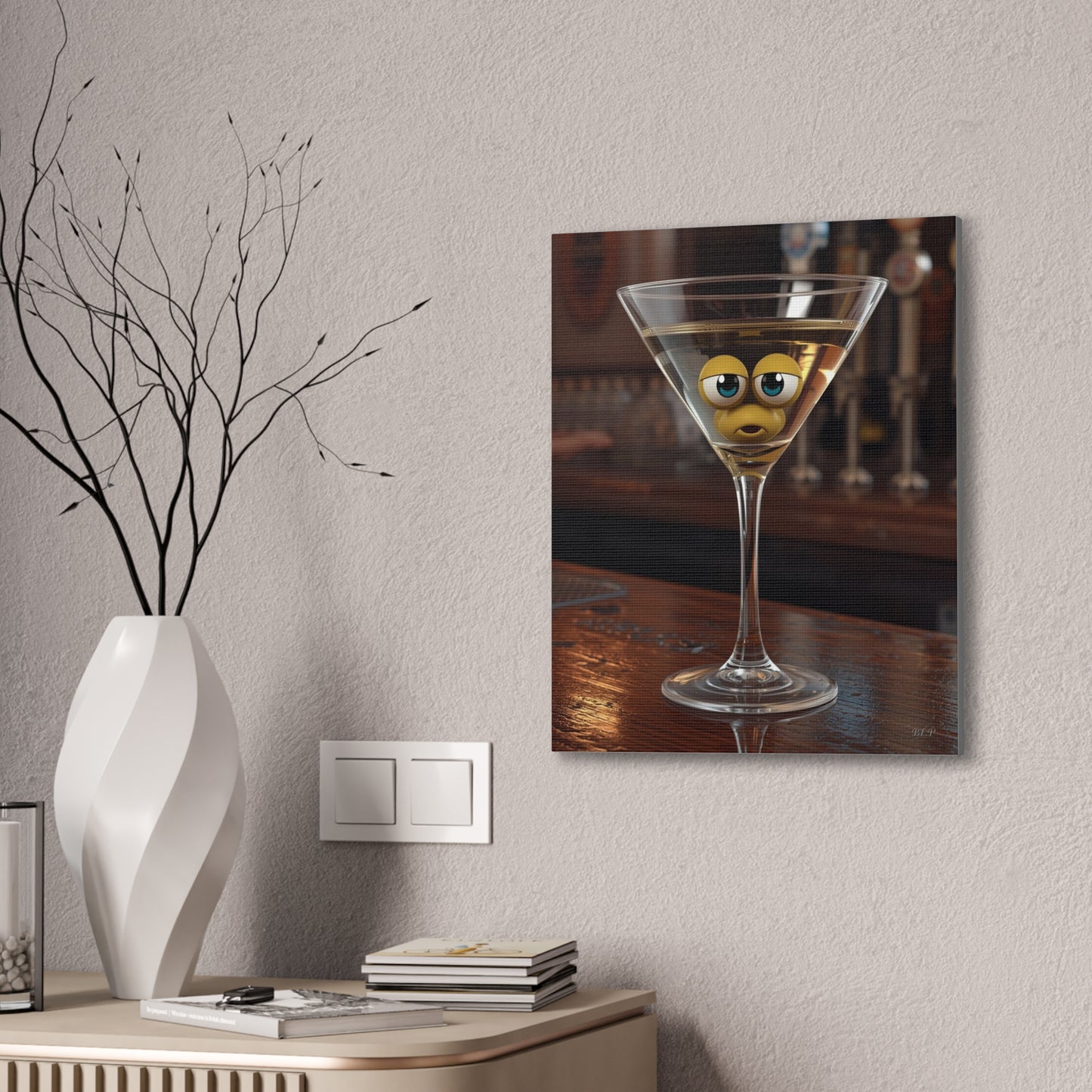Single Drink - Canvas Stretched, 0.75" - 2026 Wall Art - Creative