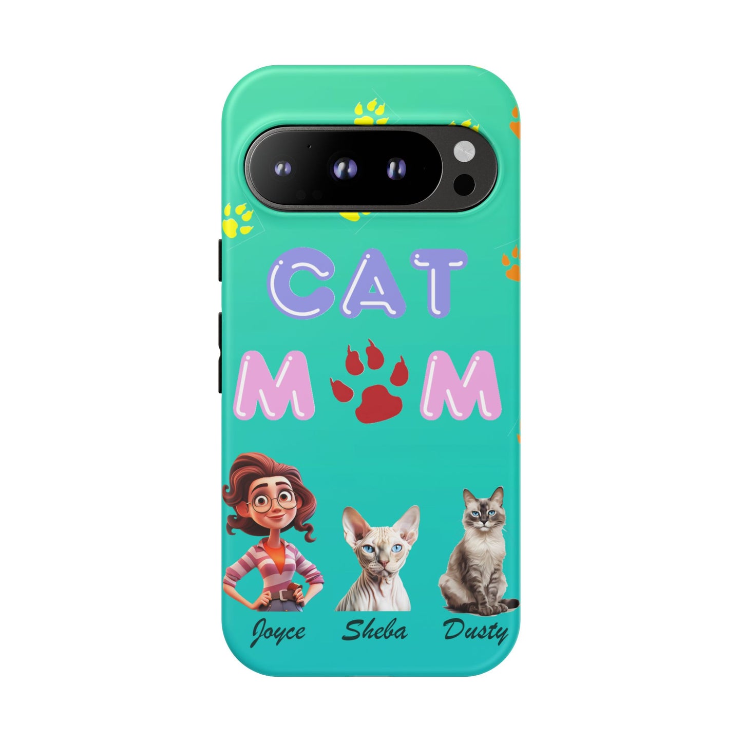 Cat Mom - Tough Cases - Mother's Day - Whimsical