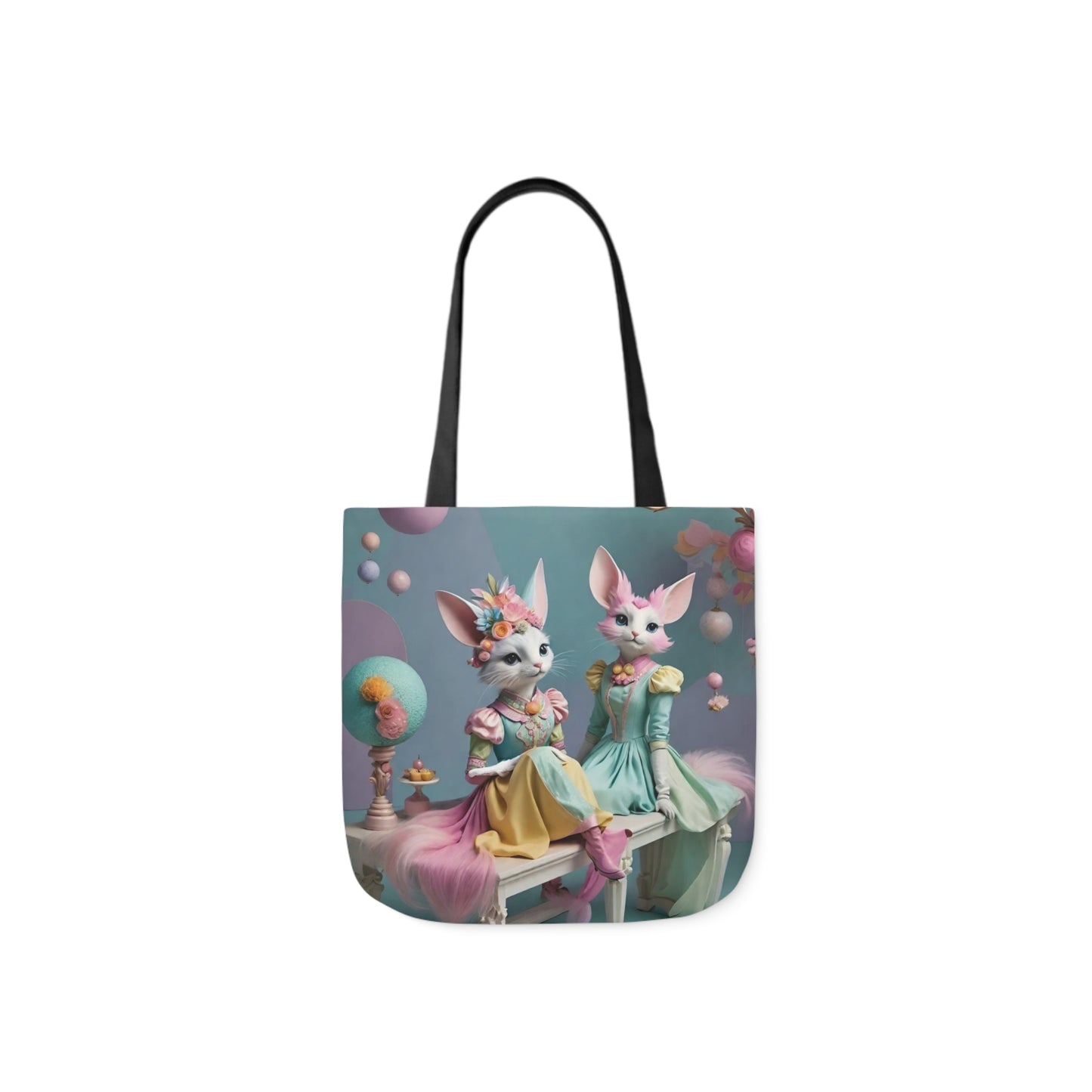 Birthday Party - Canvas Tote Bag, 5-Color Straps Easter