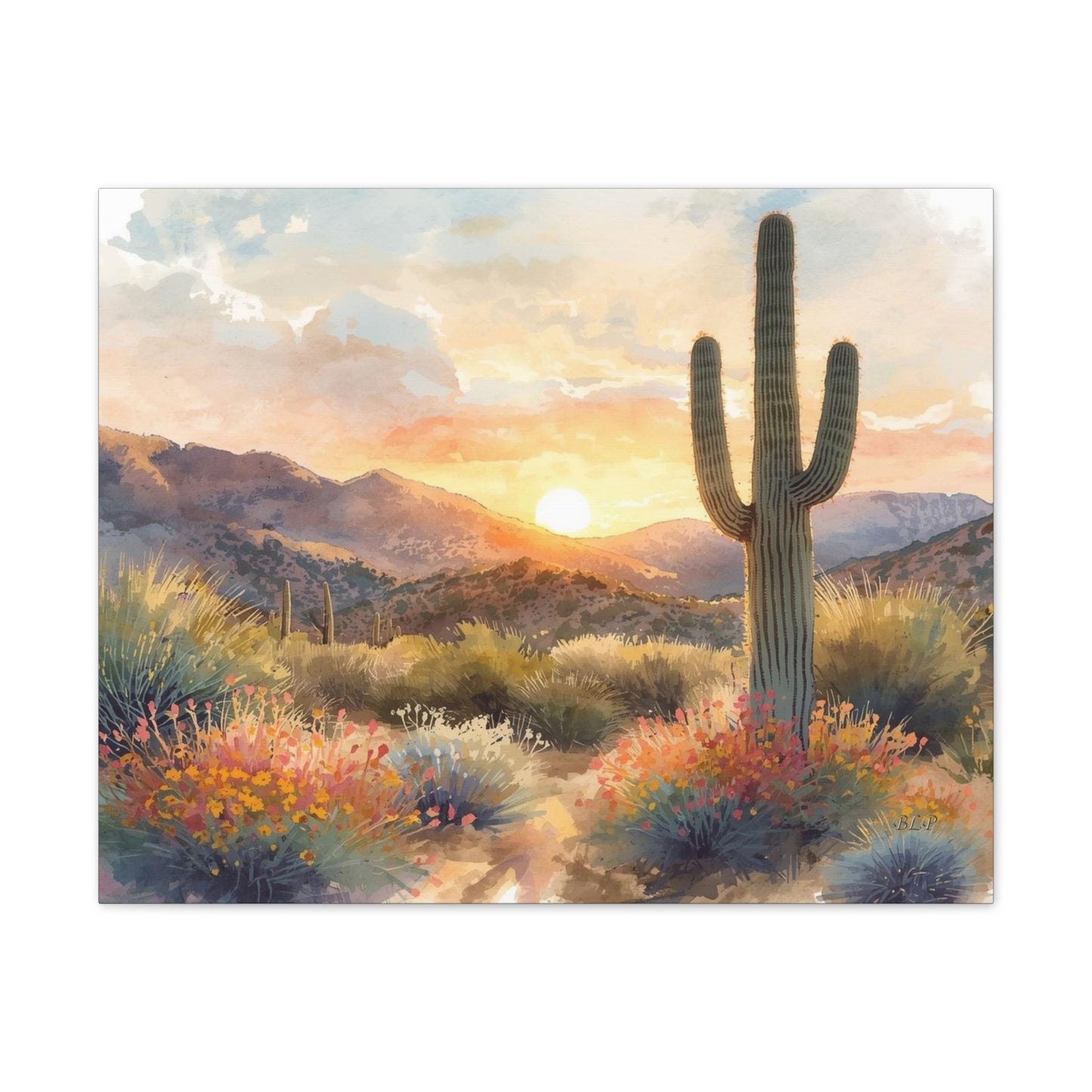 Desert Sunset - Canvas Stretched, 0.75" -  2026 Wall Art - Scenes