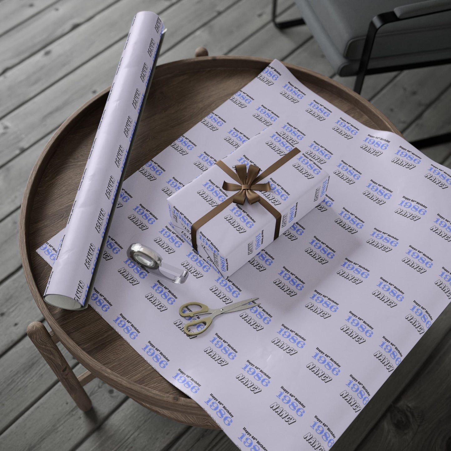 Custom Happy Birthday - Wrapping Papers