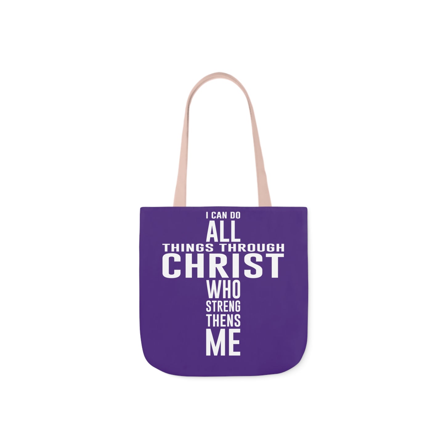 I can do - Canvas Tote Bag, 5-Color Straps - Religious