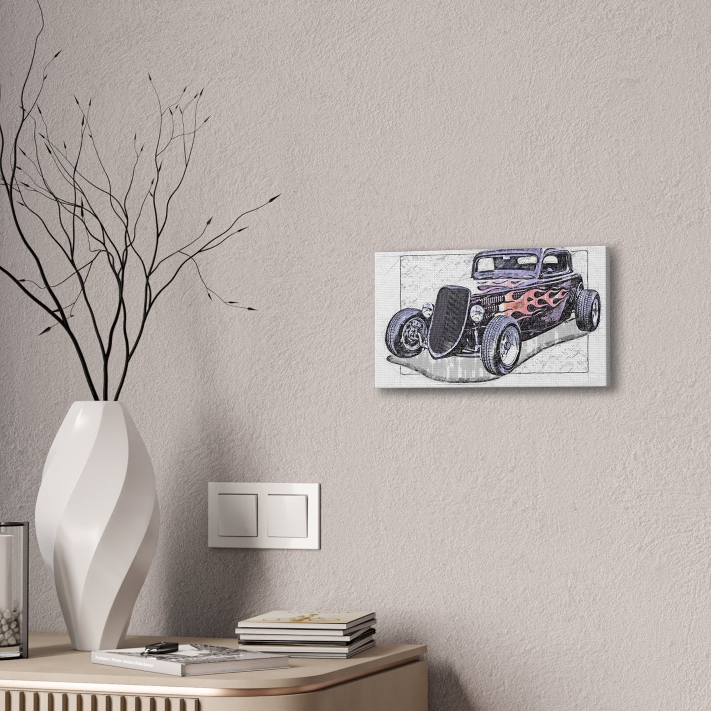 Hot Rod 1 - Canvas Stretched, 0.75" - Father's Day