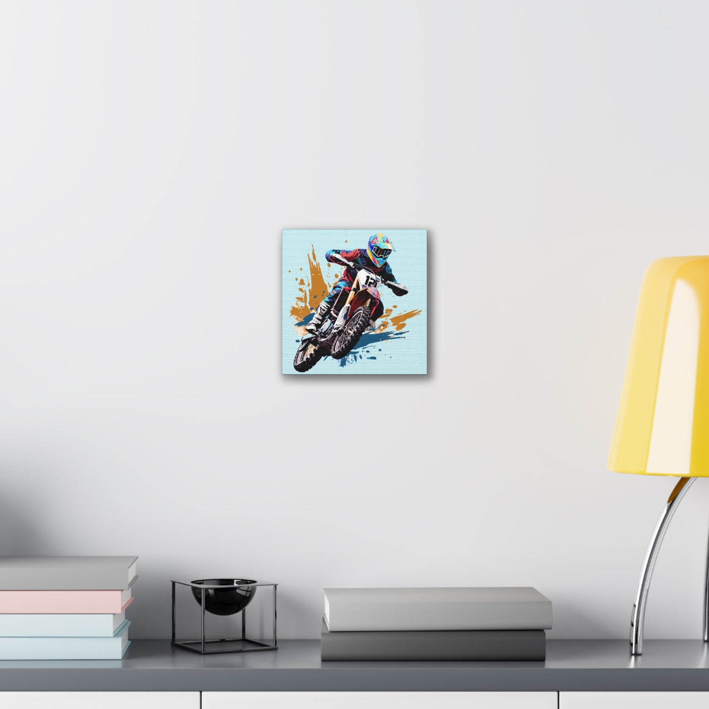 Moto Cross - Canvas Stretched, 0.75" - 2026 Wall Art - Sports