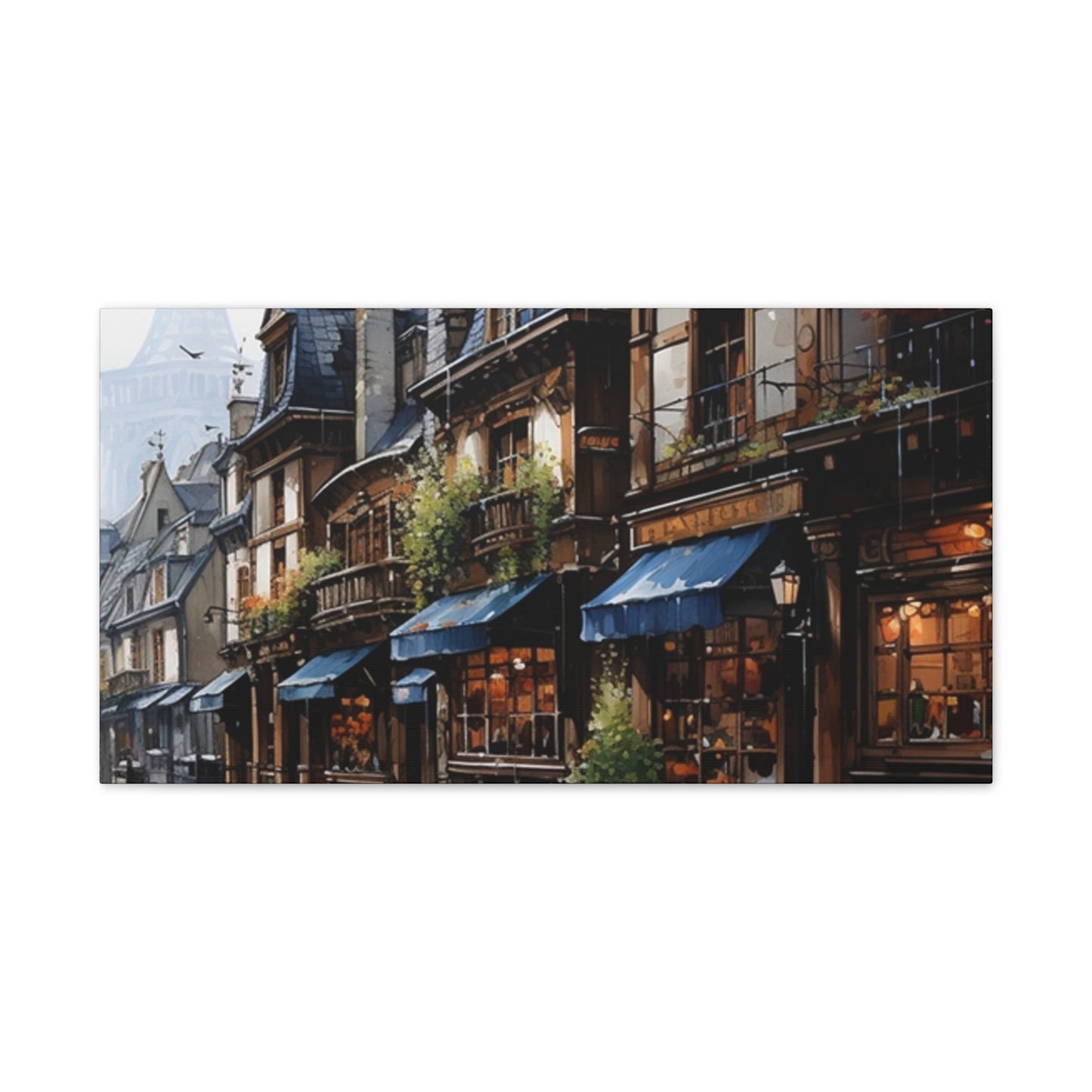 Store Fronts - Canvas Stretched, 0.75"