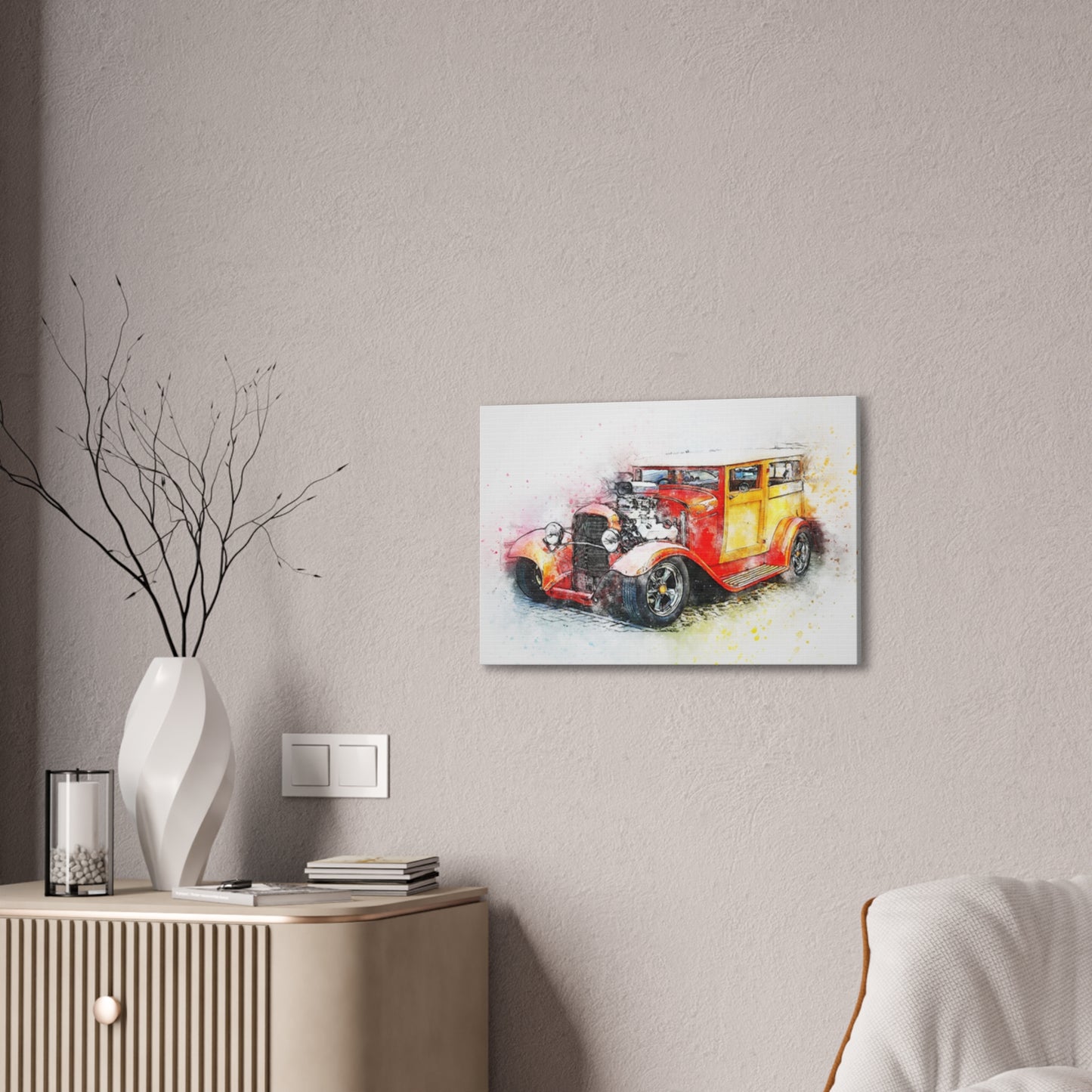 Hot Rod - Canvas Stretched, 0.75" - Father's Day