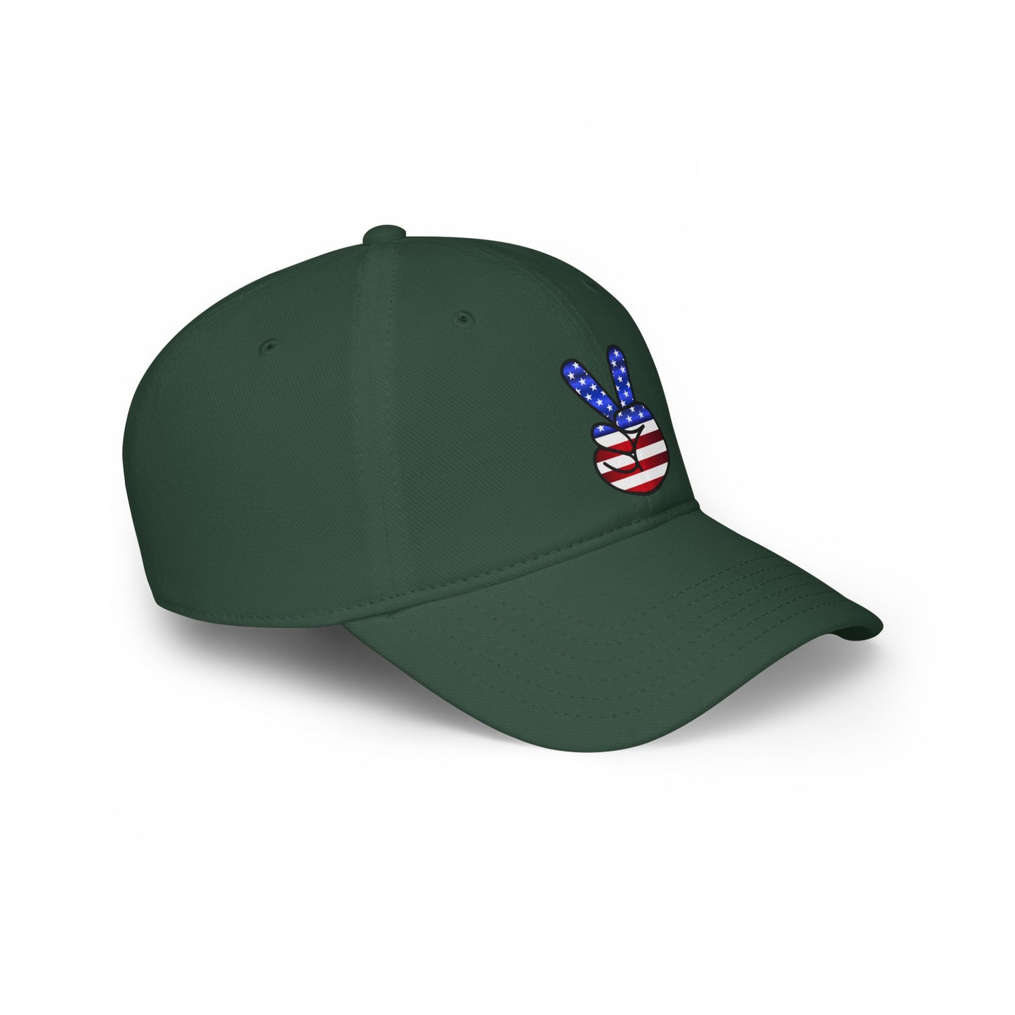 Peace Sign Flag - Low Profile Baseball Cap