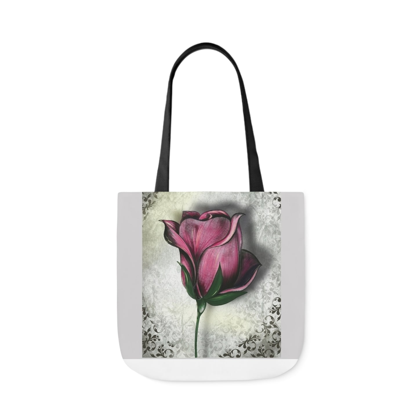 Rose - Canvas Tote Bag, 5-Color Straps