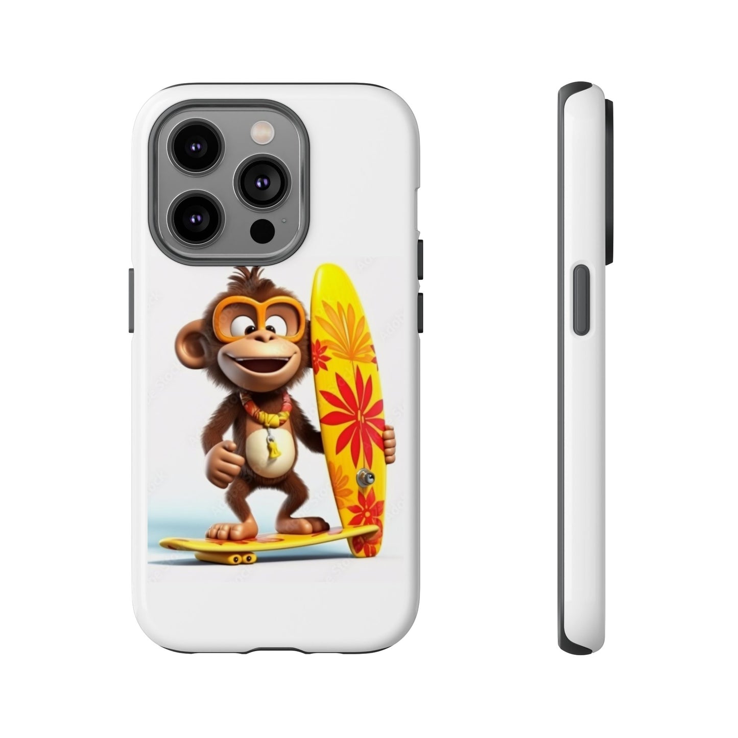 Surfer Monkey -Tough Whimsical Phone Cases