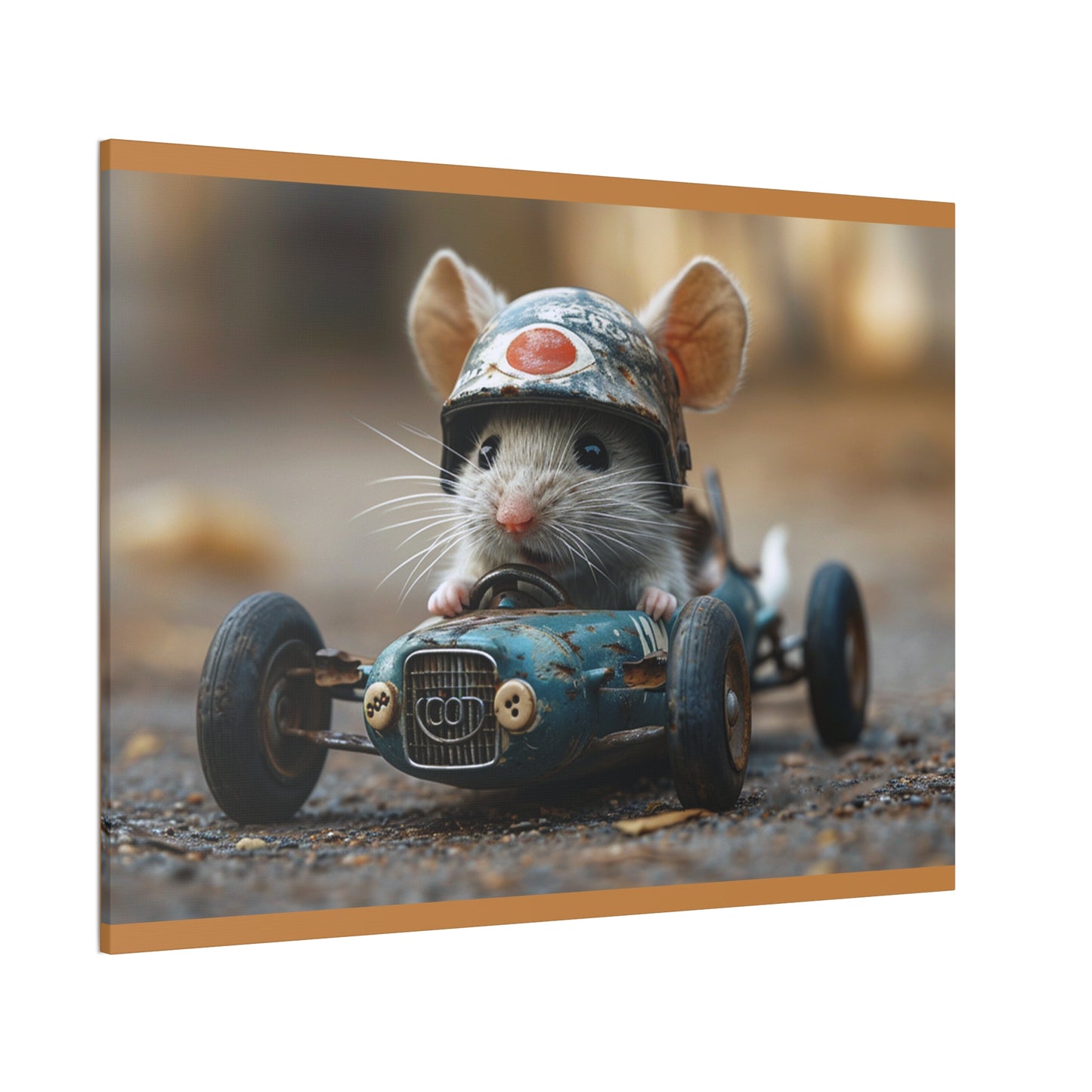 Mouse Racer - Canvas Stretched, 0.75"