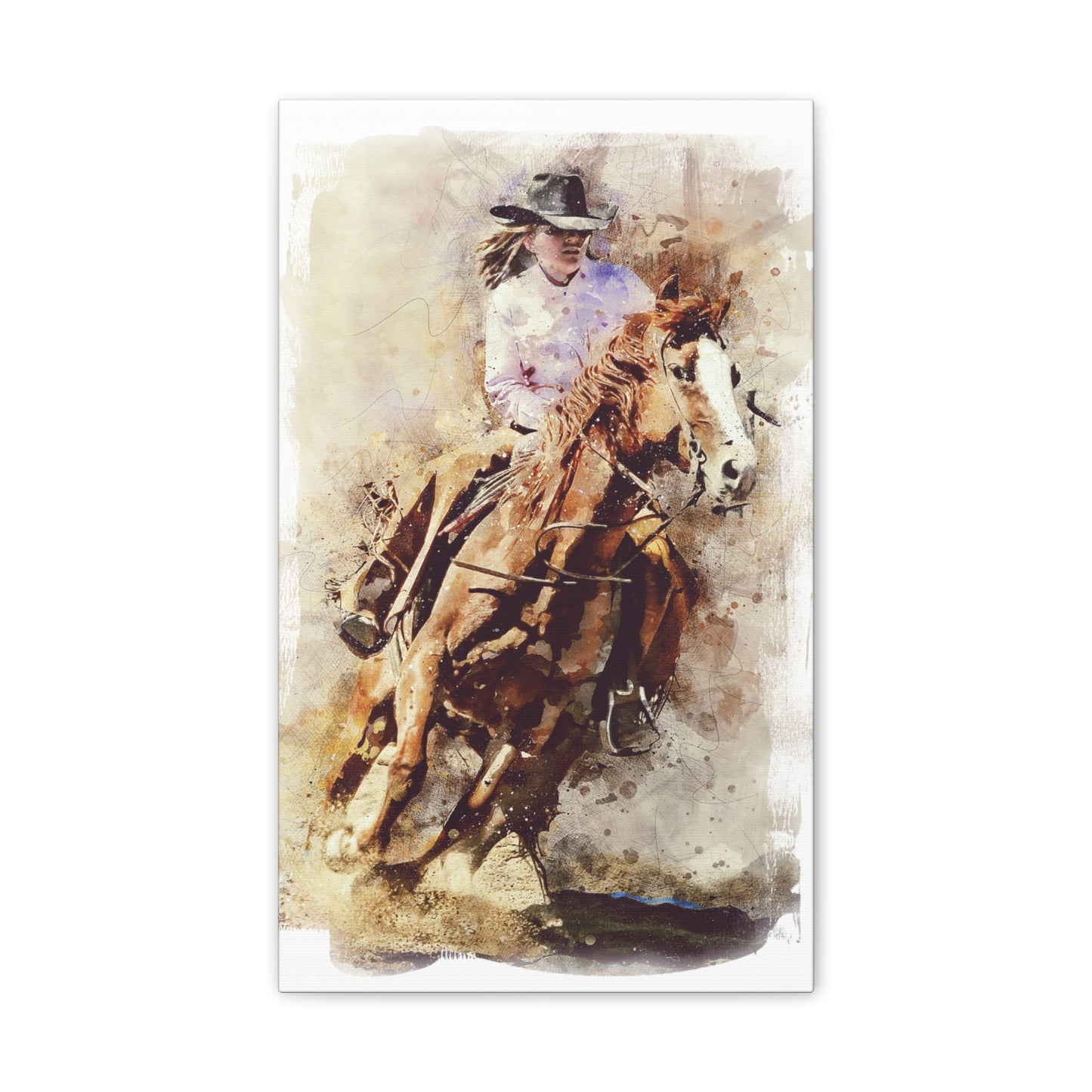 Barrel Racer - Canvas Stretched, 0.75" - Mother's Day