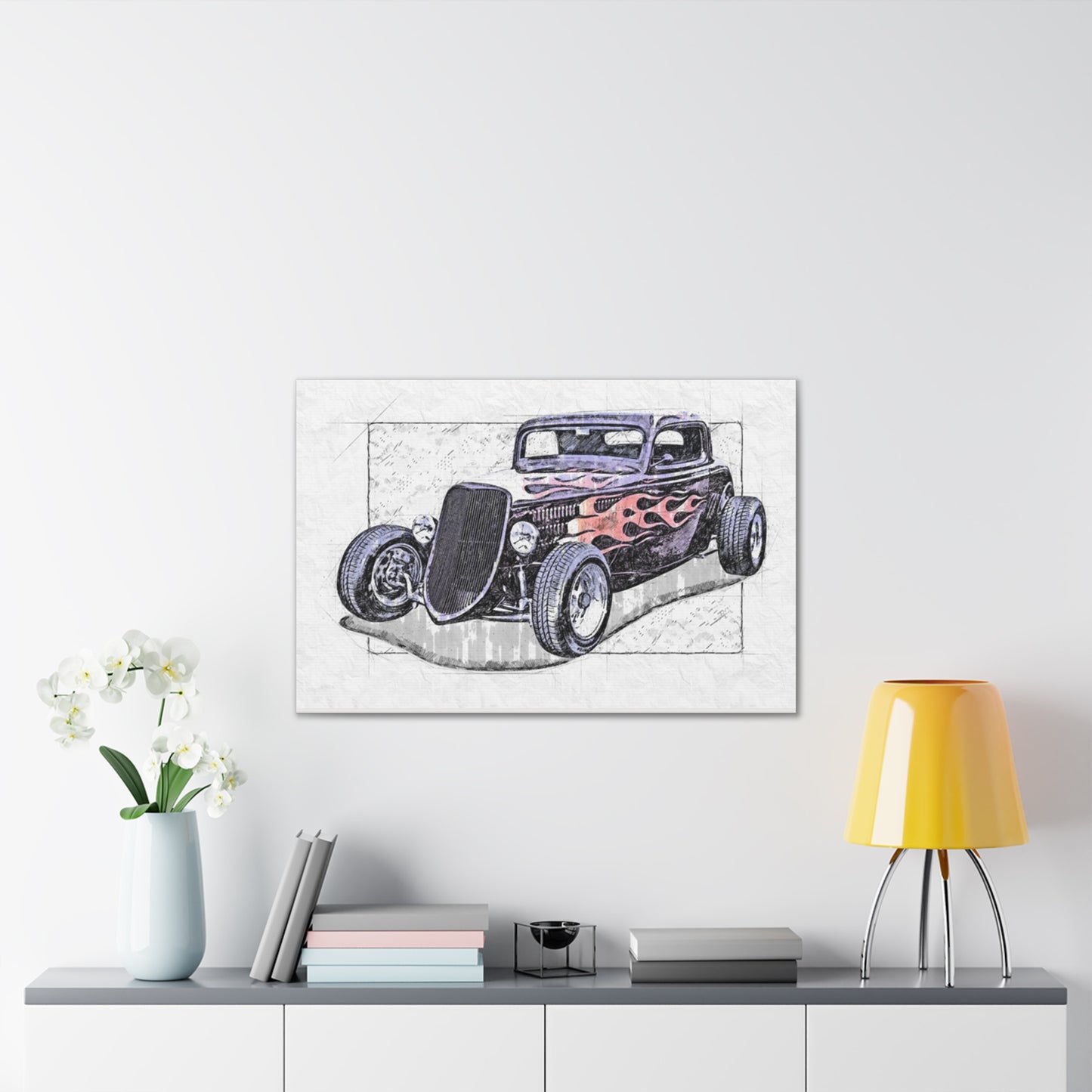 Hot Rod 1 - Canvas Stretched, 0.75" - Father's Day