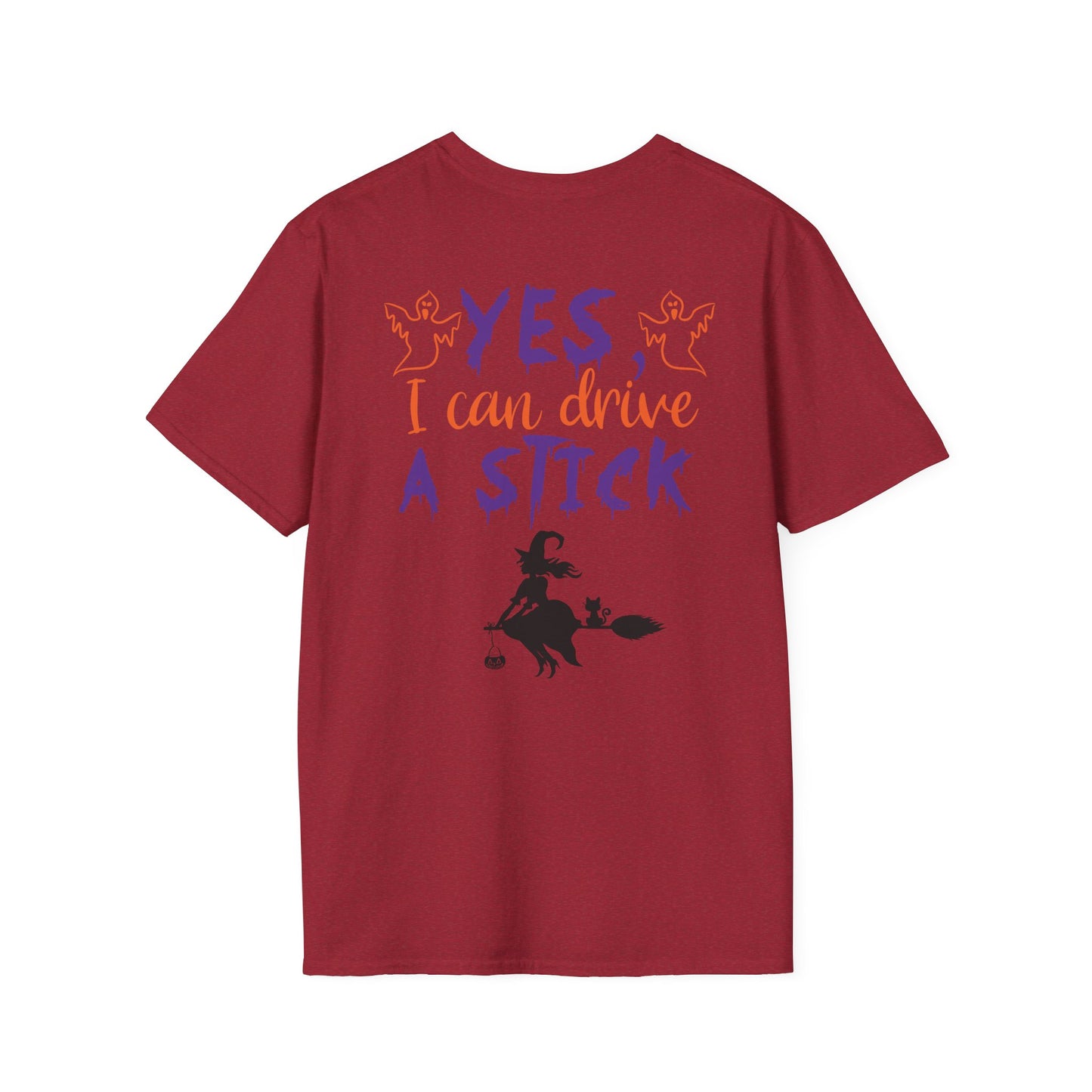 Drive a Stick - Unisex Softstyle T-Shirt- Halloween