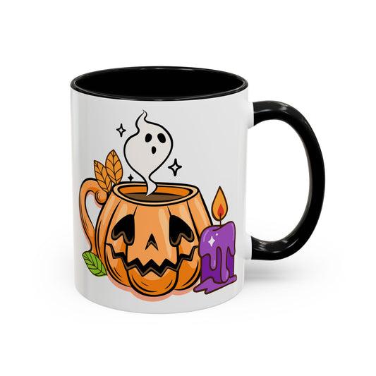 Pumpkin Spice - Accent Coffee Mug (11, 15oz) - Halloween