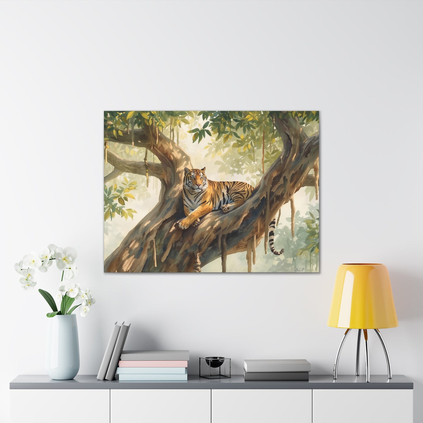 Lounging tiger - Canvas Stretched, 0.75" - 2026 Wall Art - Animals