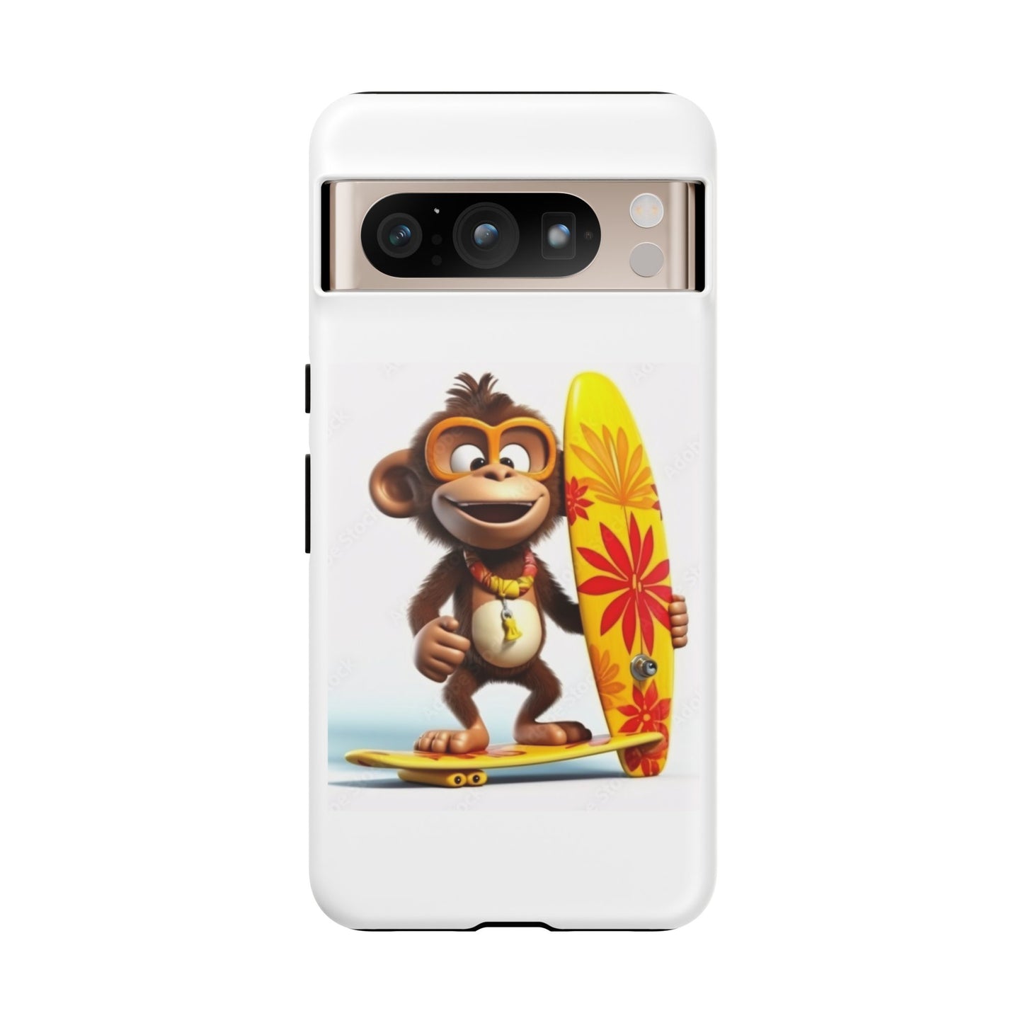 Surfer Monkey -Tough Whimsical Phone Cases