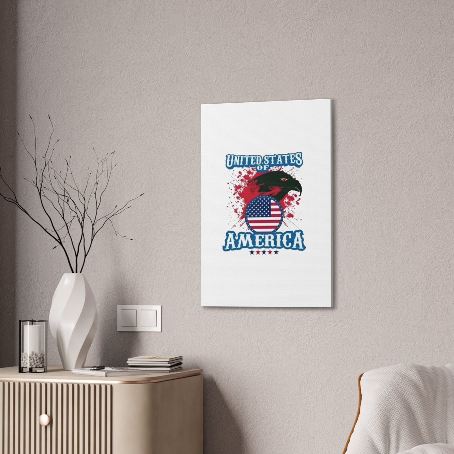 United States of America - Canvas Stretched, 0.75"