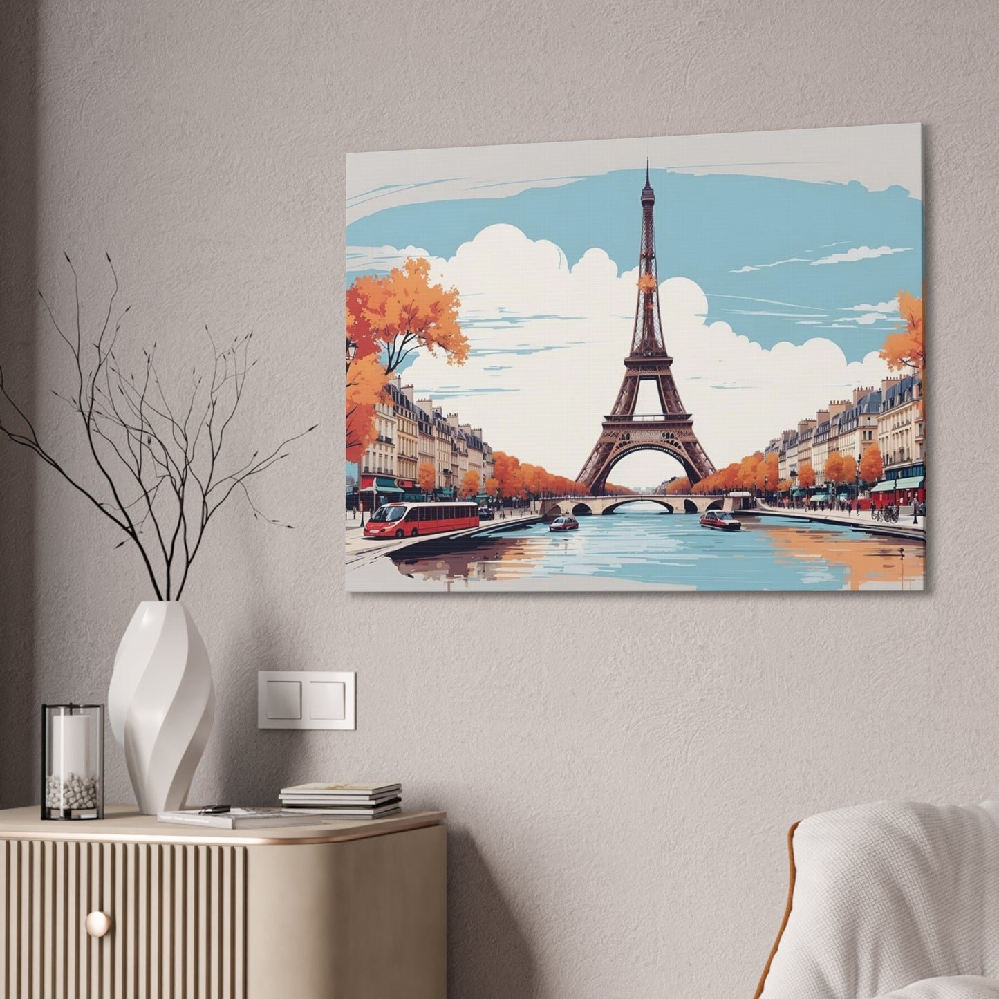 Eiffel Tower - Canvas Stretched, 0.75"