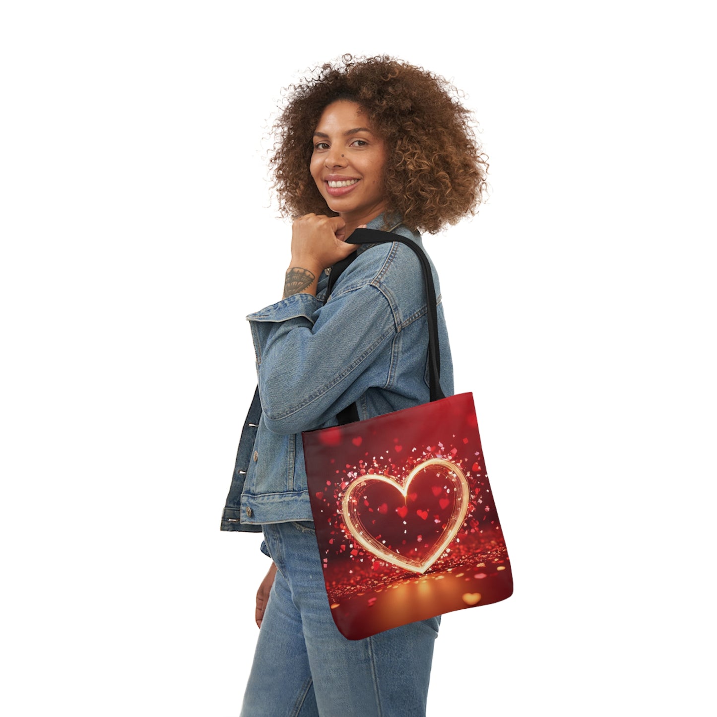 Valentines - Canvas Tote Bag, 5-Color Straps