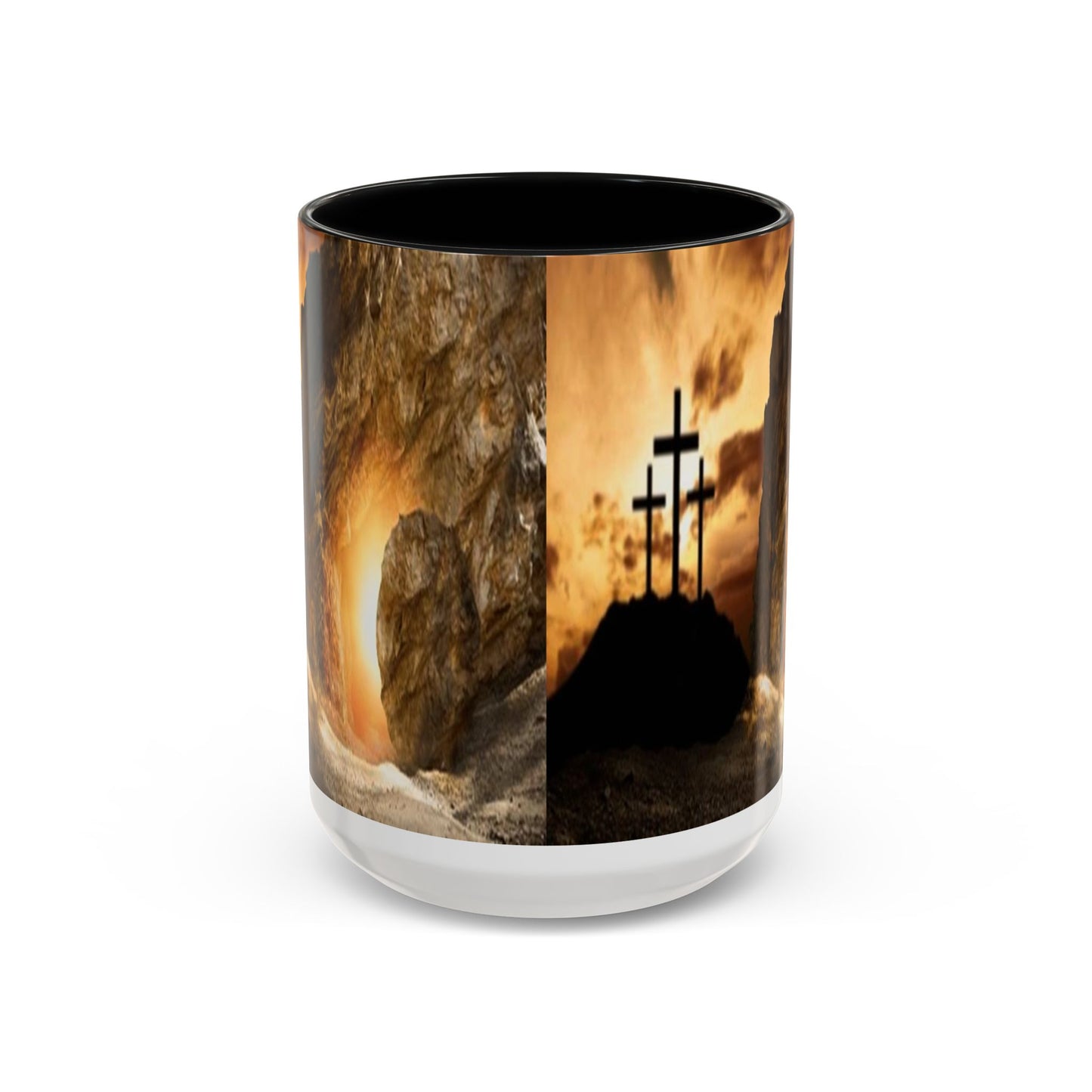 He is Risen -Accent Coffee Mug (11, 15oz) - Easter - Mother's Day - Father's Day