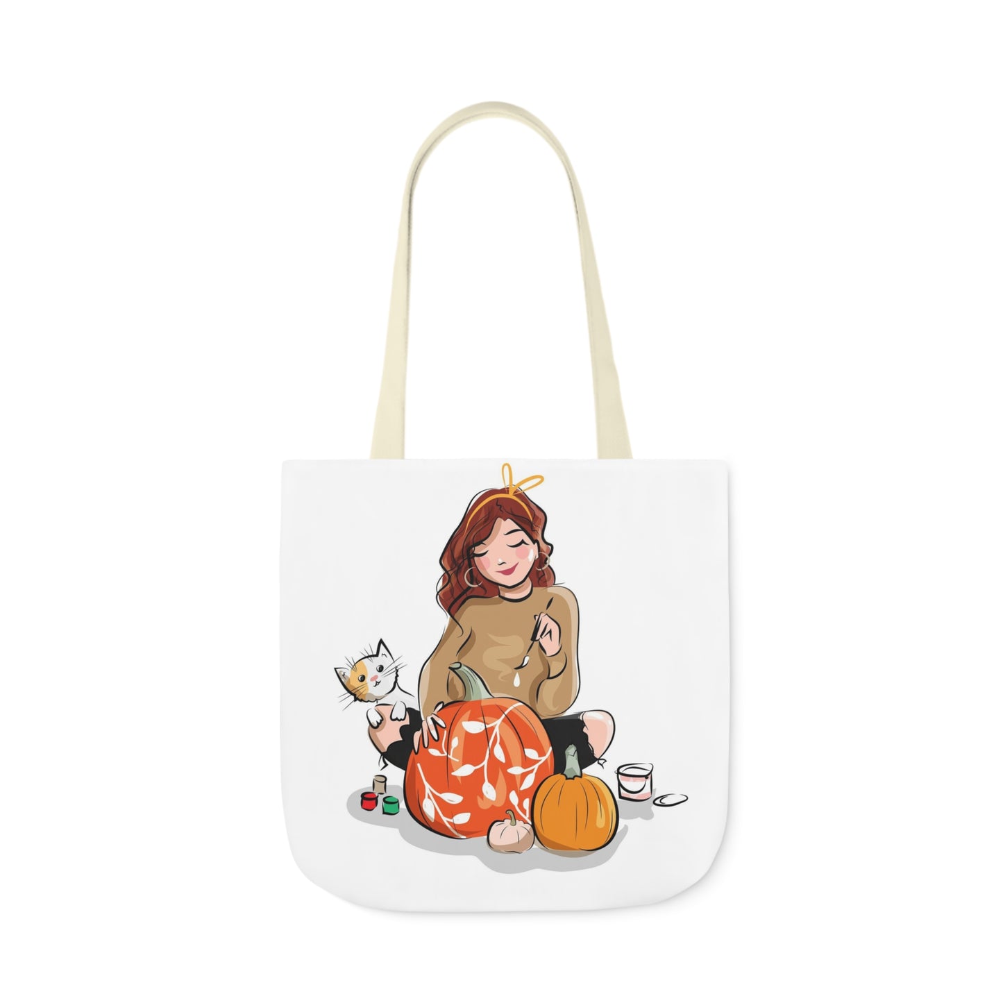 Painting - Canvas Tote Bag, 5-Color Straps