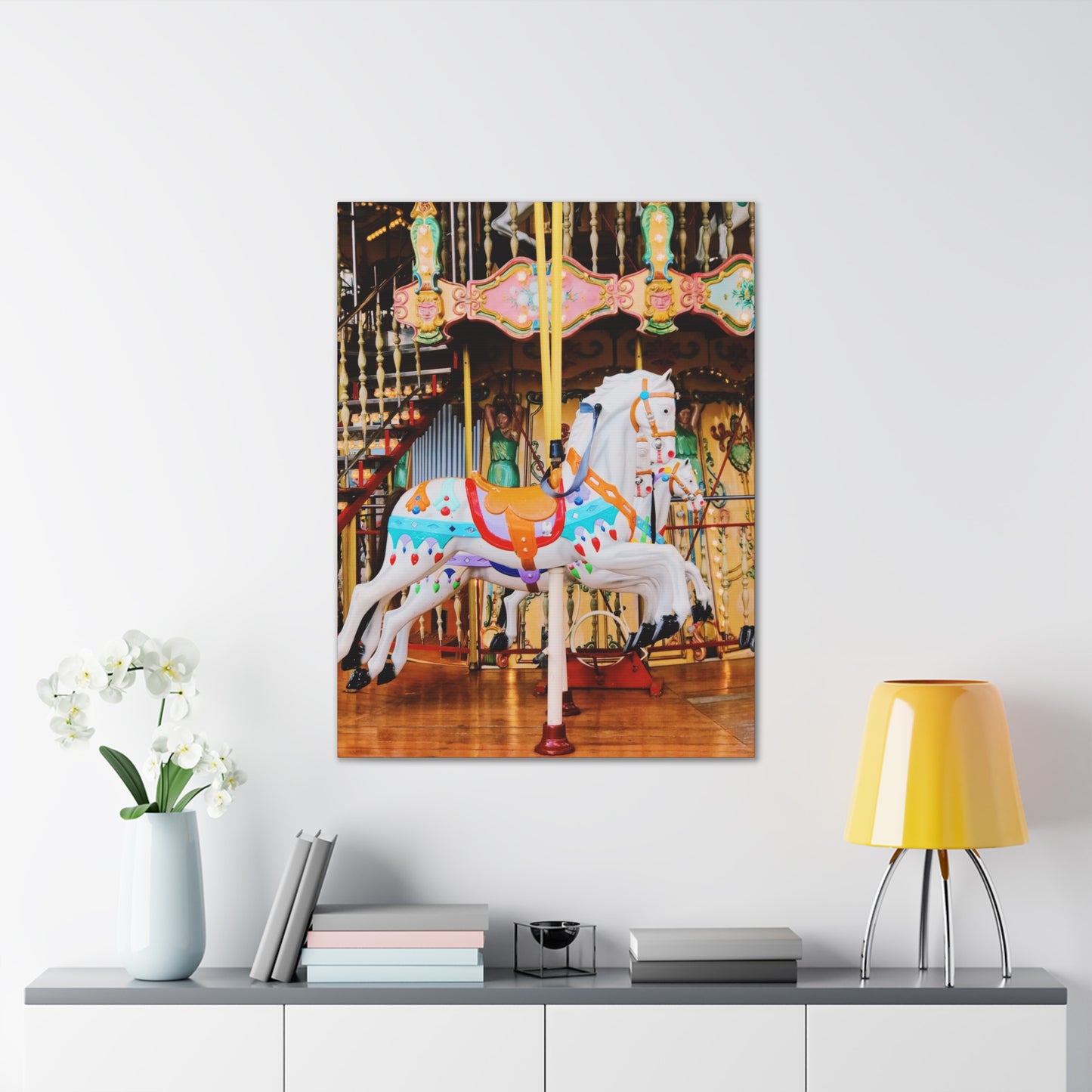 Carousel Horses - Canvas Stretched, 0.75"