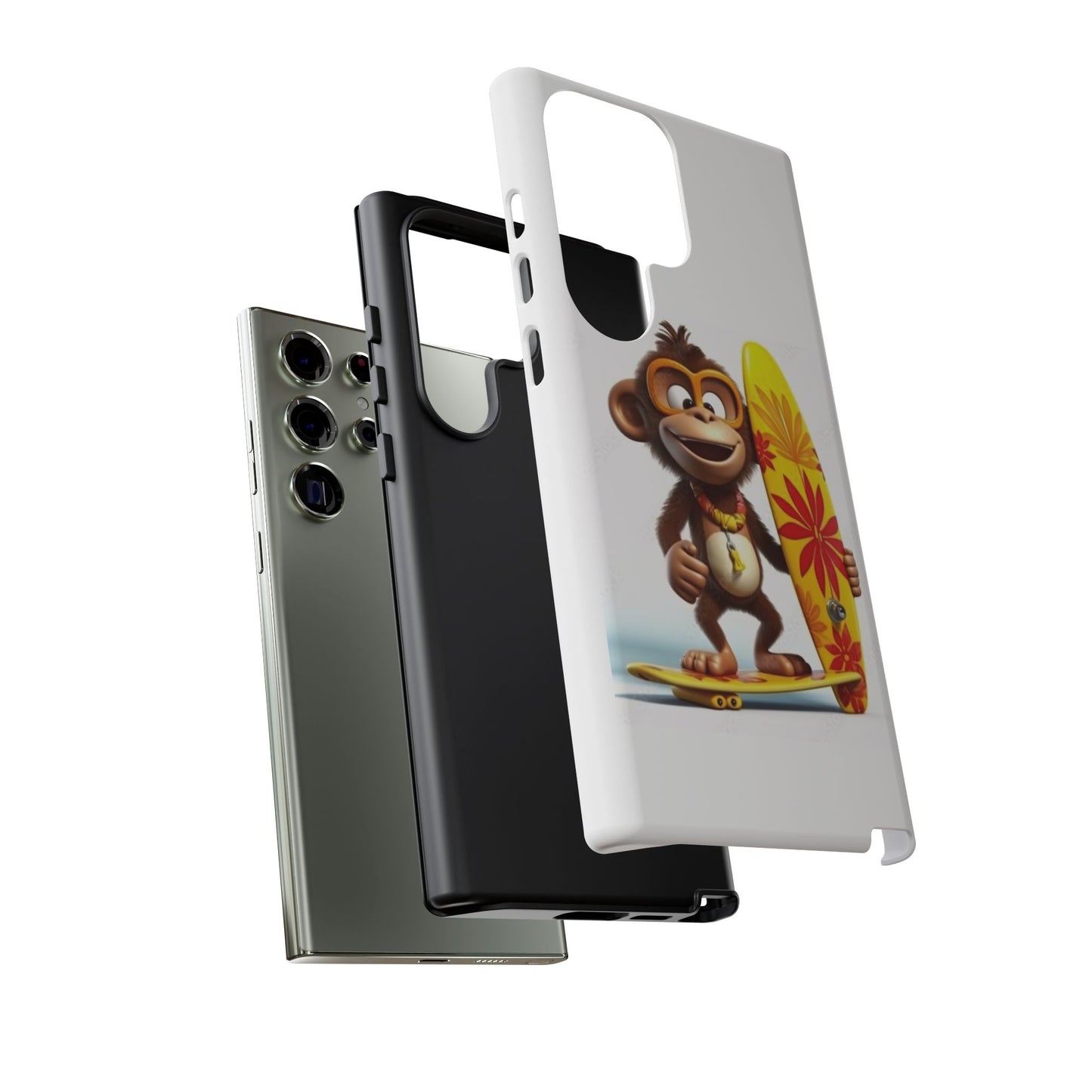 Surfer Monkey -Tough Whimsical Phone Cases