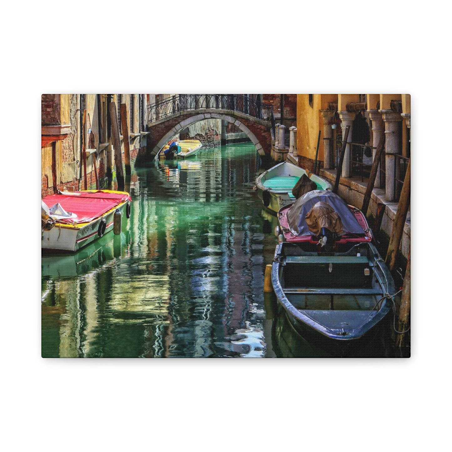 a-Venice Canal 1 - Canvas Stretched, 0.75"