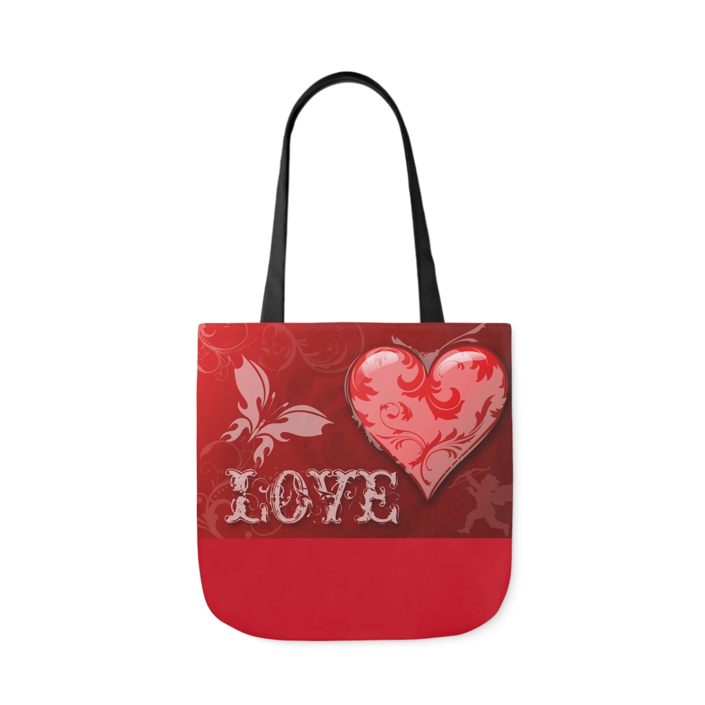 Valentines - Canvas Tote Bag, 5-Color Straps