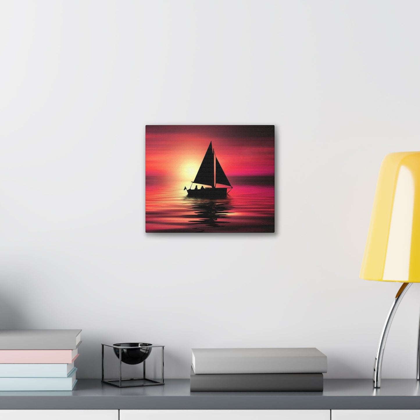 Sailing at Sunset - Canvas Stretched, 0.75"