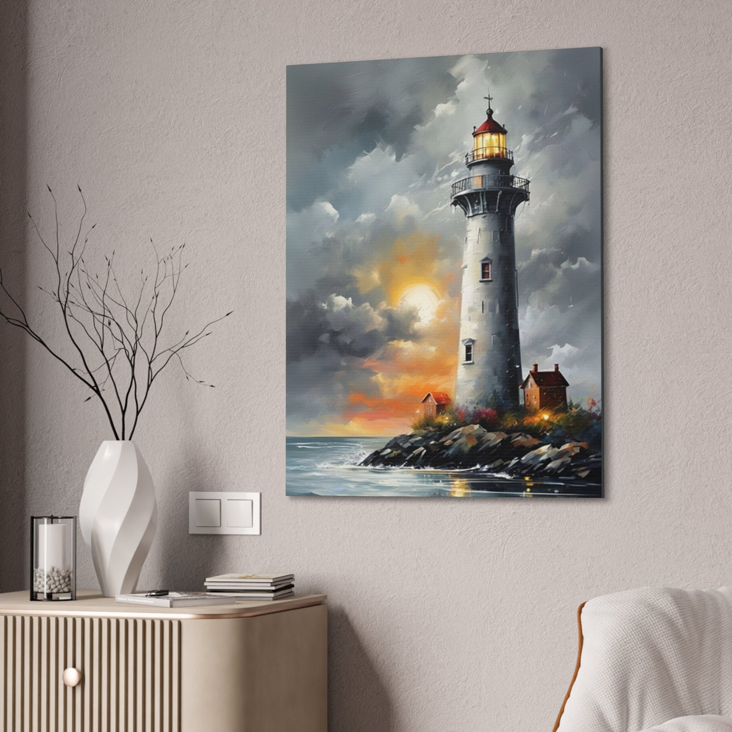 Light House - Canvas -Stretched, 0.75"