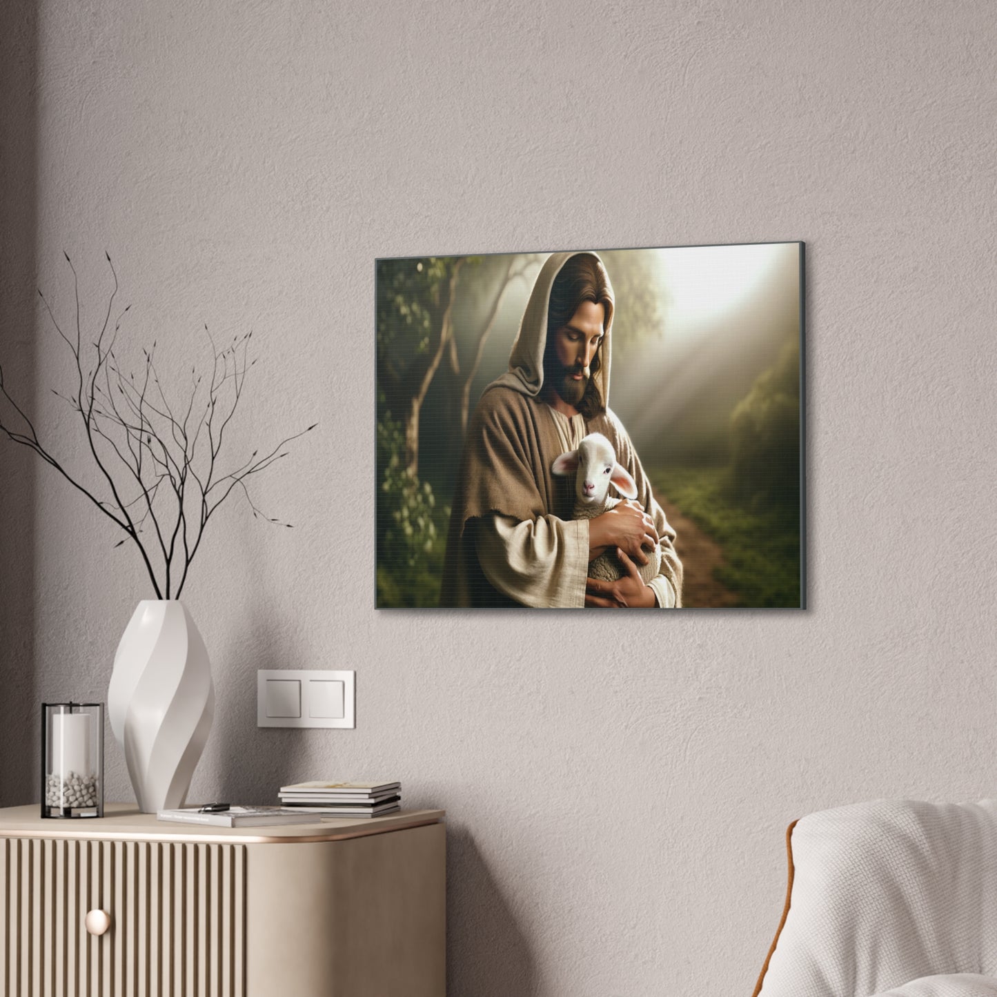 The Lamb of God - Canvas Stretched, 0.75" - Easter