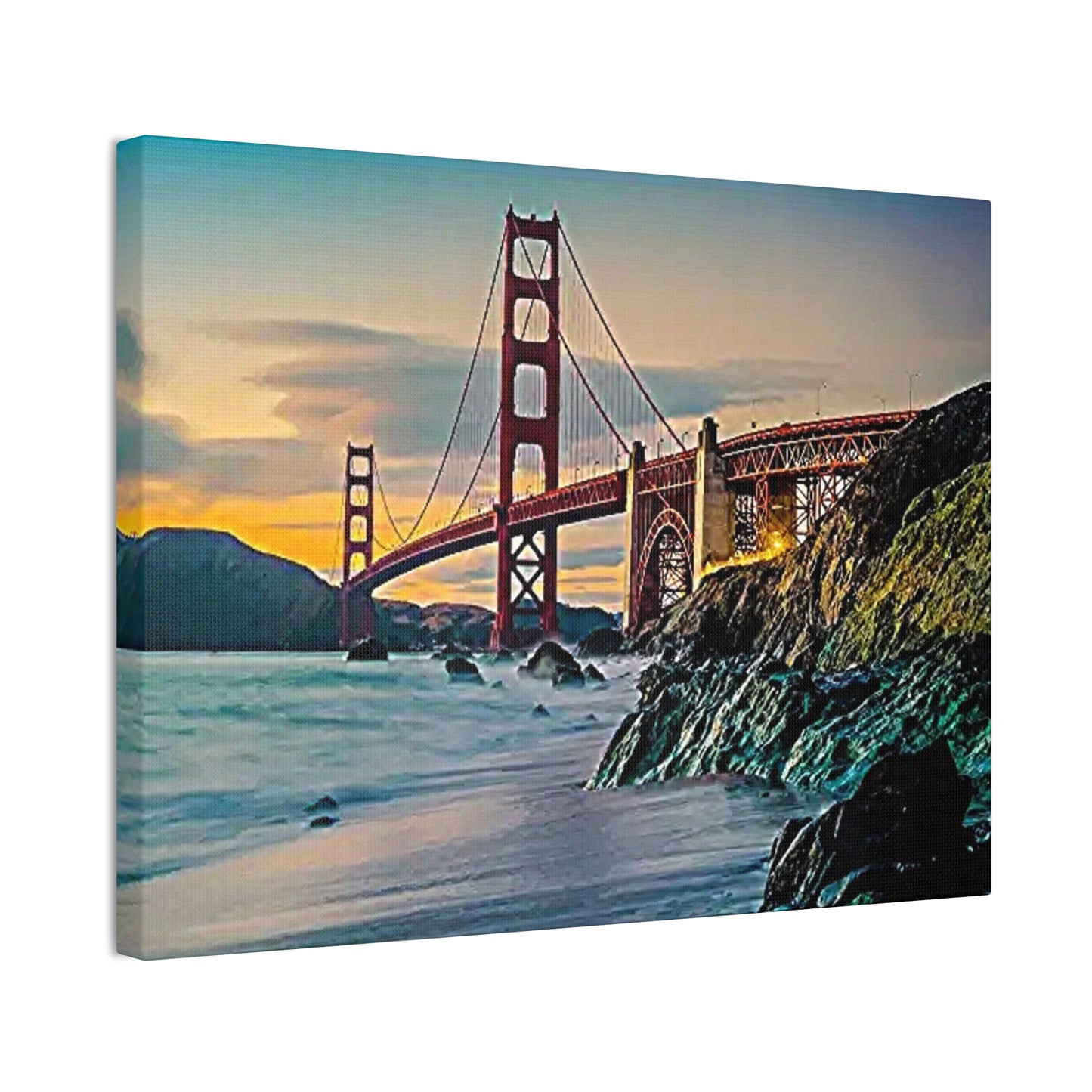 Golden Gate - Canvas Stretched, 0.75"