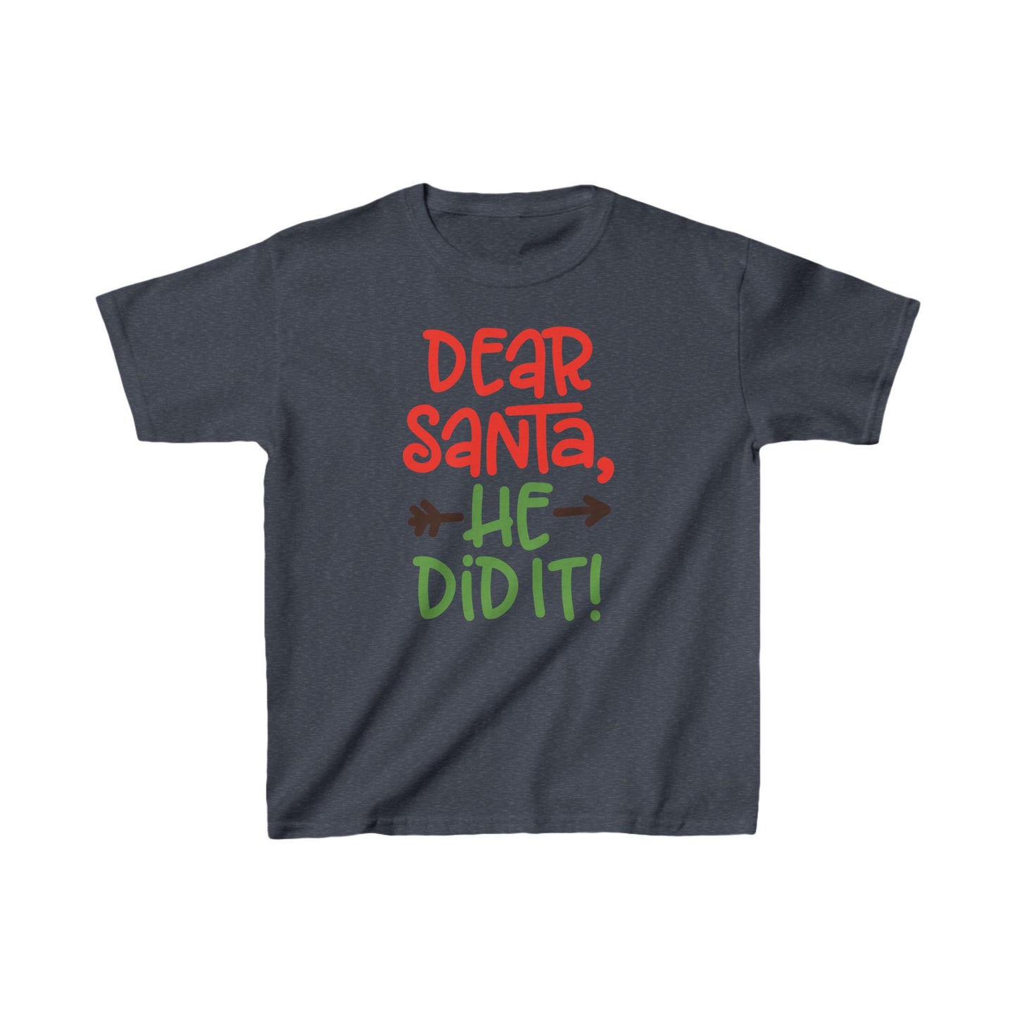 Kids - He Did it -  Heavy Cotton™ T-Shirts - Christmas