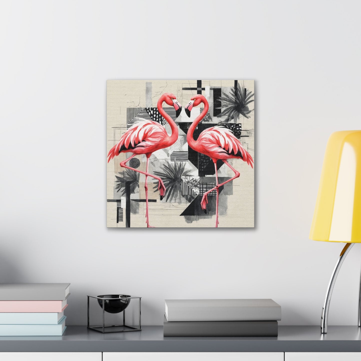 Flamingos -Canvas Stretched, 0.75"