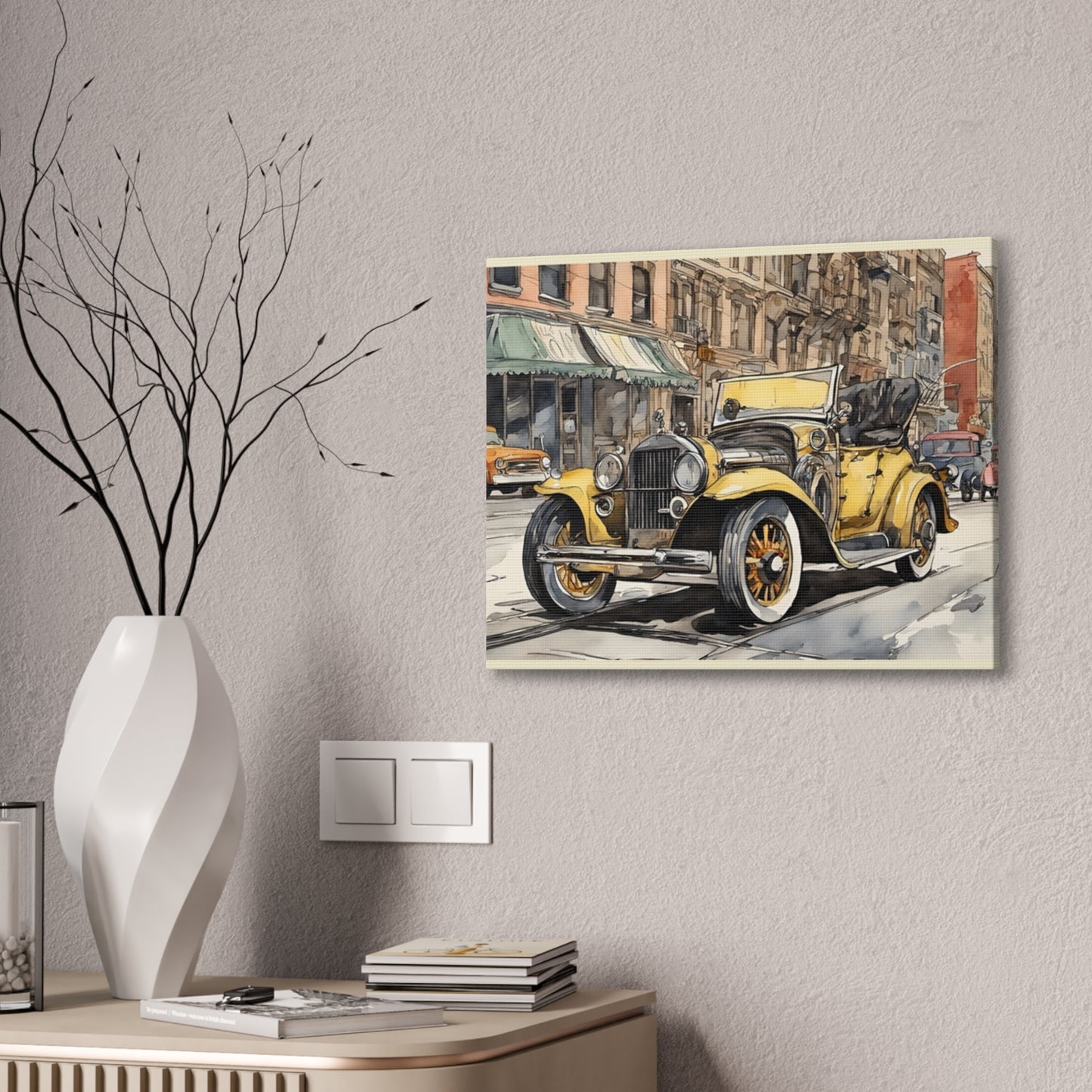 Antique Car - Canvas Stretched, 0.75" - Father's Day