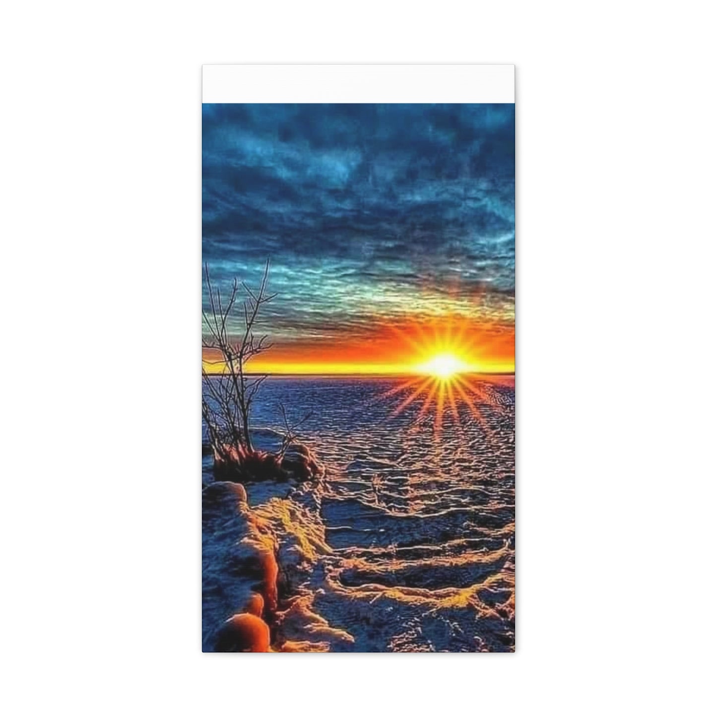 Sunrise on the Ocean - Canvas Stretched, 0.75"
