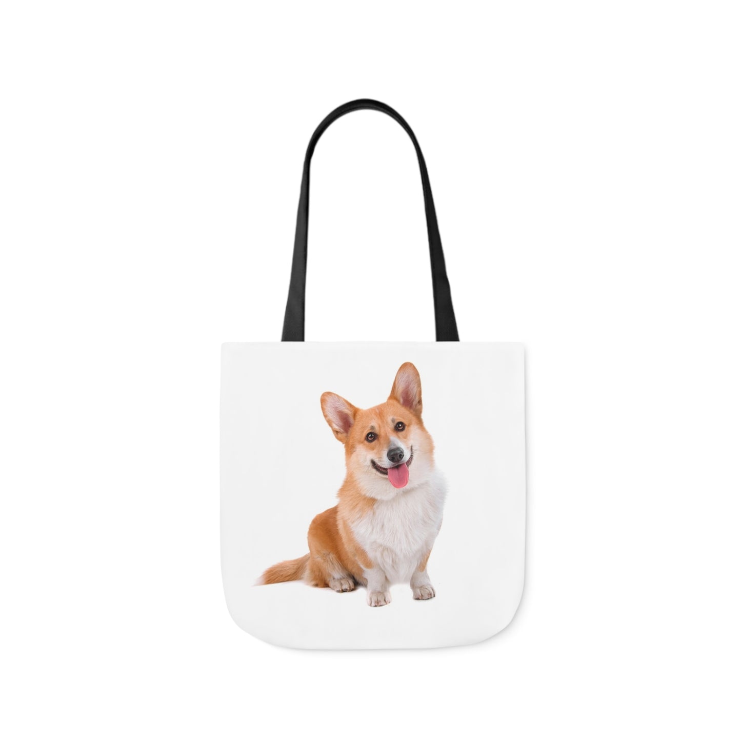 Corgi 1 - Canvas Tote Bag, 5-Color Straps