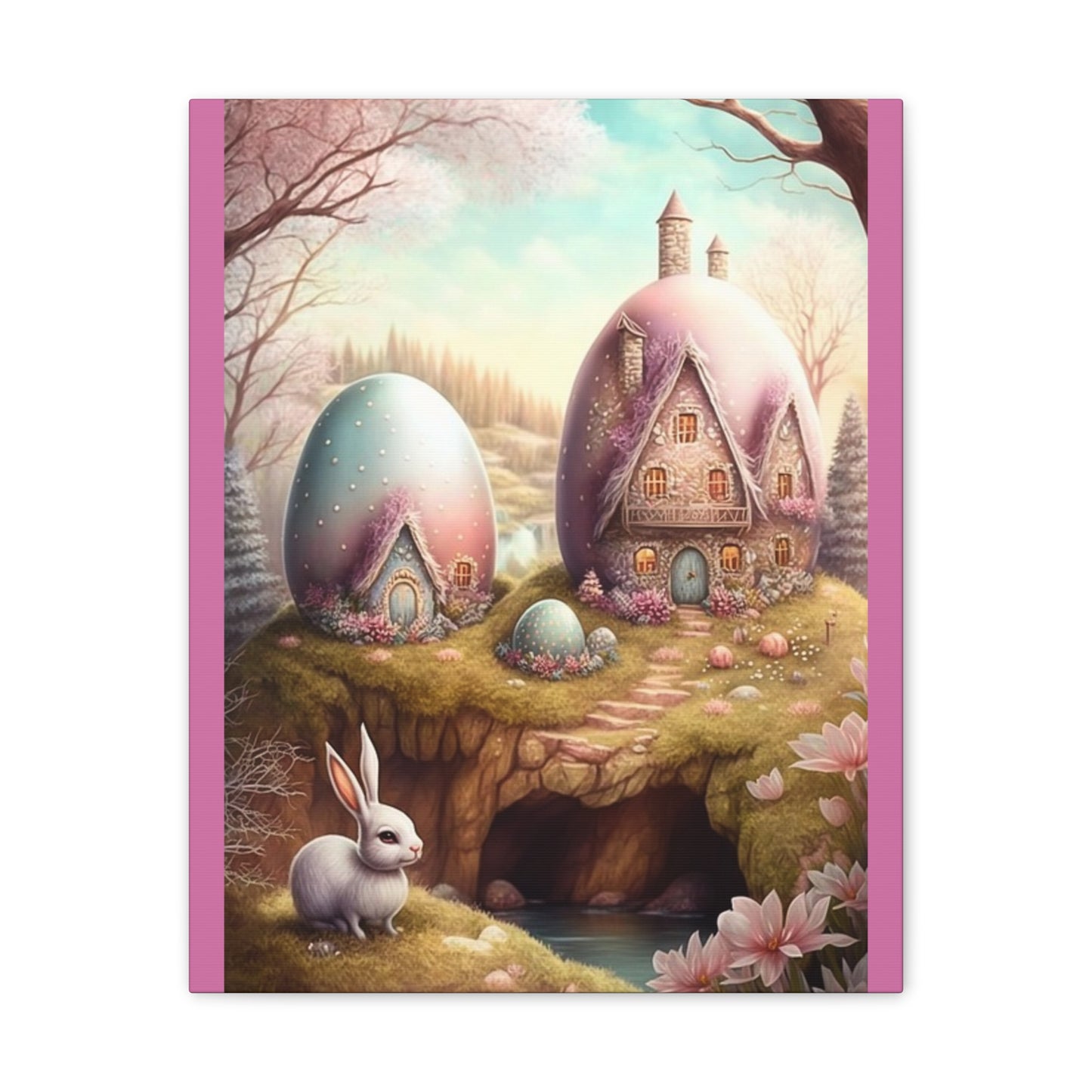 Bunny Hut - Canvas Stretched, 0.75" - Easter