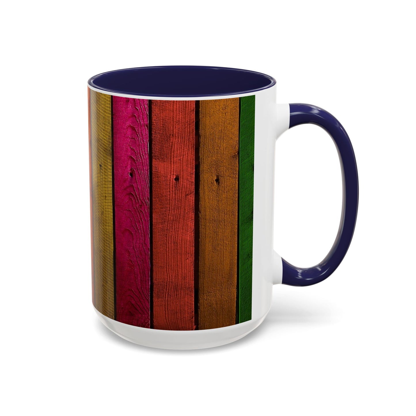 Colored Planks - Accent Coffee Mug (11, 15oz)