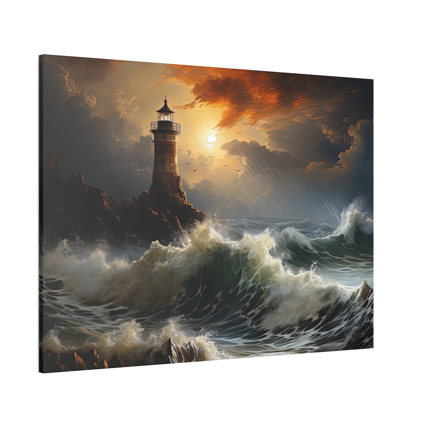 Light House - Canvas Stretched, 0.75"