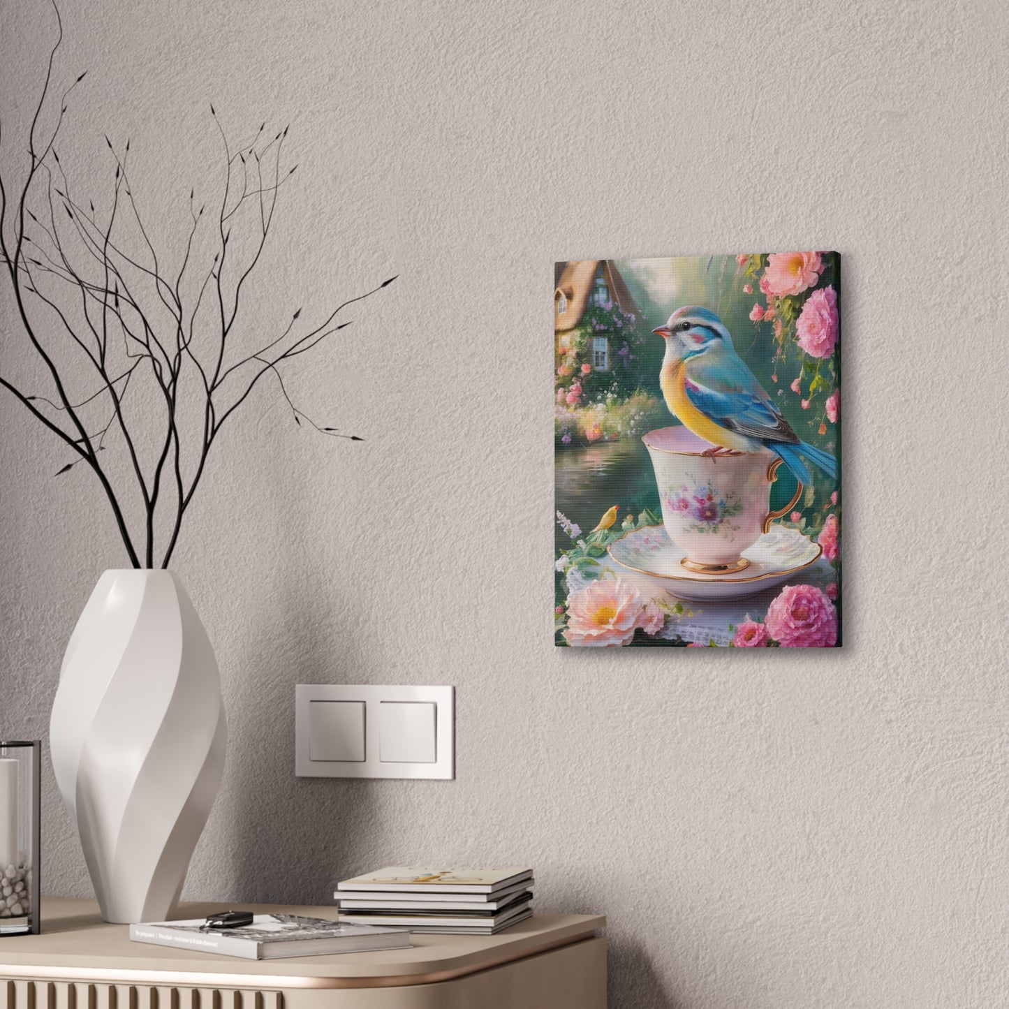 Blue Bird - Canvas Stretched, 0.75"