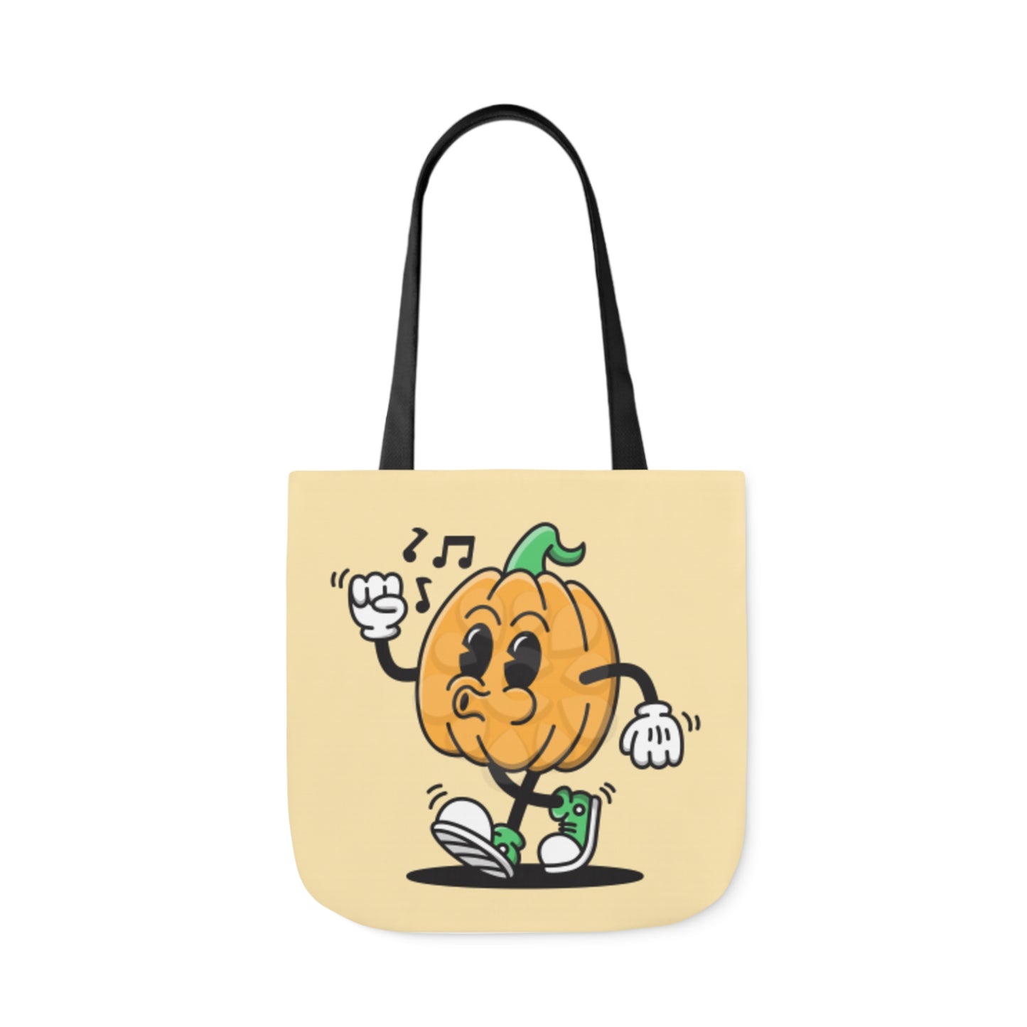 Happy Pumpkin - Canvas Tote Bag, 5-Color Straps - Halloween