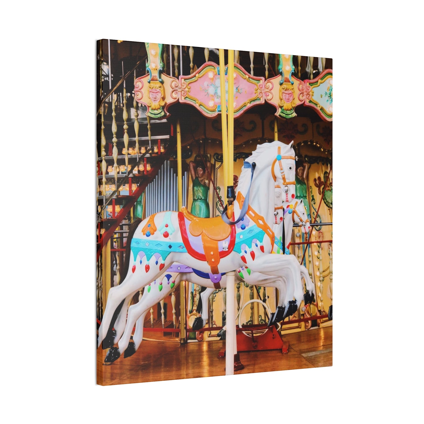 Carousel Horses - Canvas Stretched, 0.75"