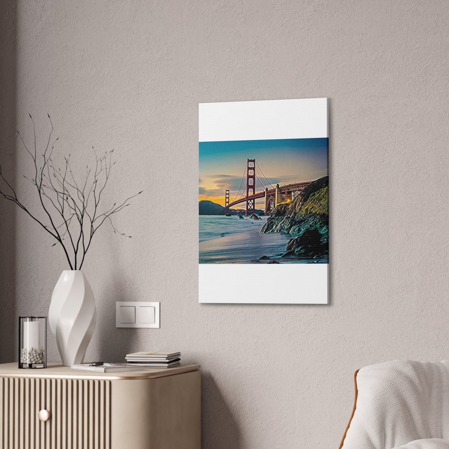 Golden Gate - Canvas Stretched, 0.75"