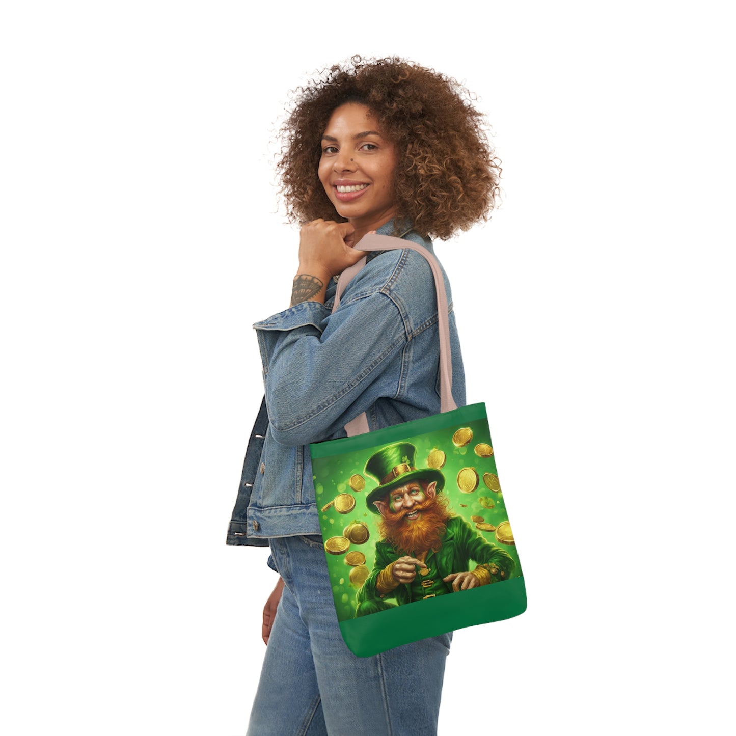 St. Patricks - Canvas Tote Bag, 5-Color Straps